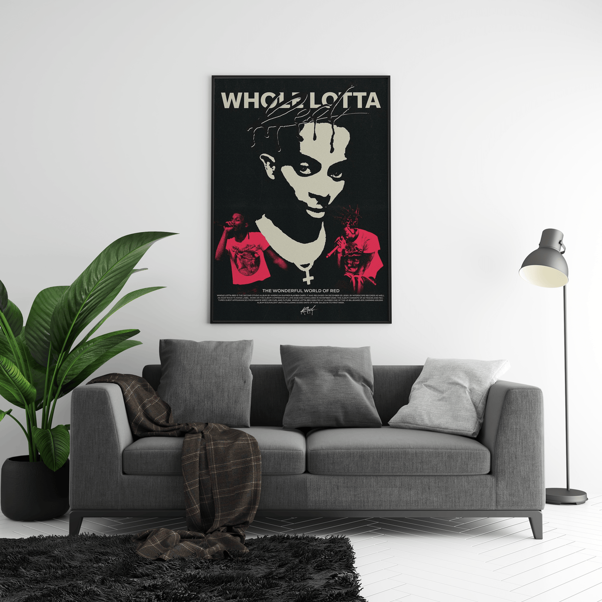 Playboi Carti 'Whole Lotta Red' Poster - Posters, Prints & Wall Art | HYPE Posters