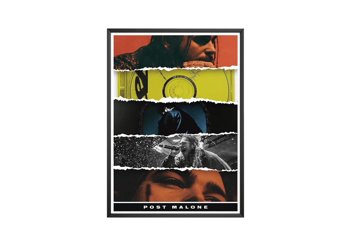 Post Malone - Mashup Poster - Posters, Prints & Wall Art | HYPE Posters