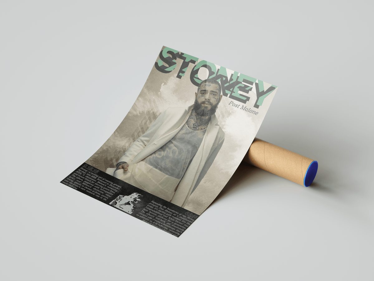 Post Malone 'Stoney' Written Poster - Posters, Prints & Wall Art | HYPE Posters