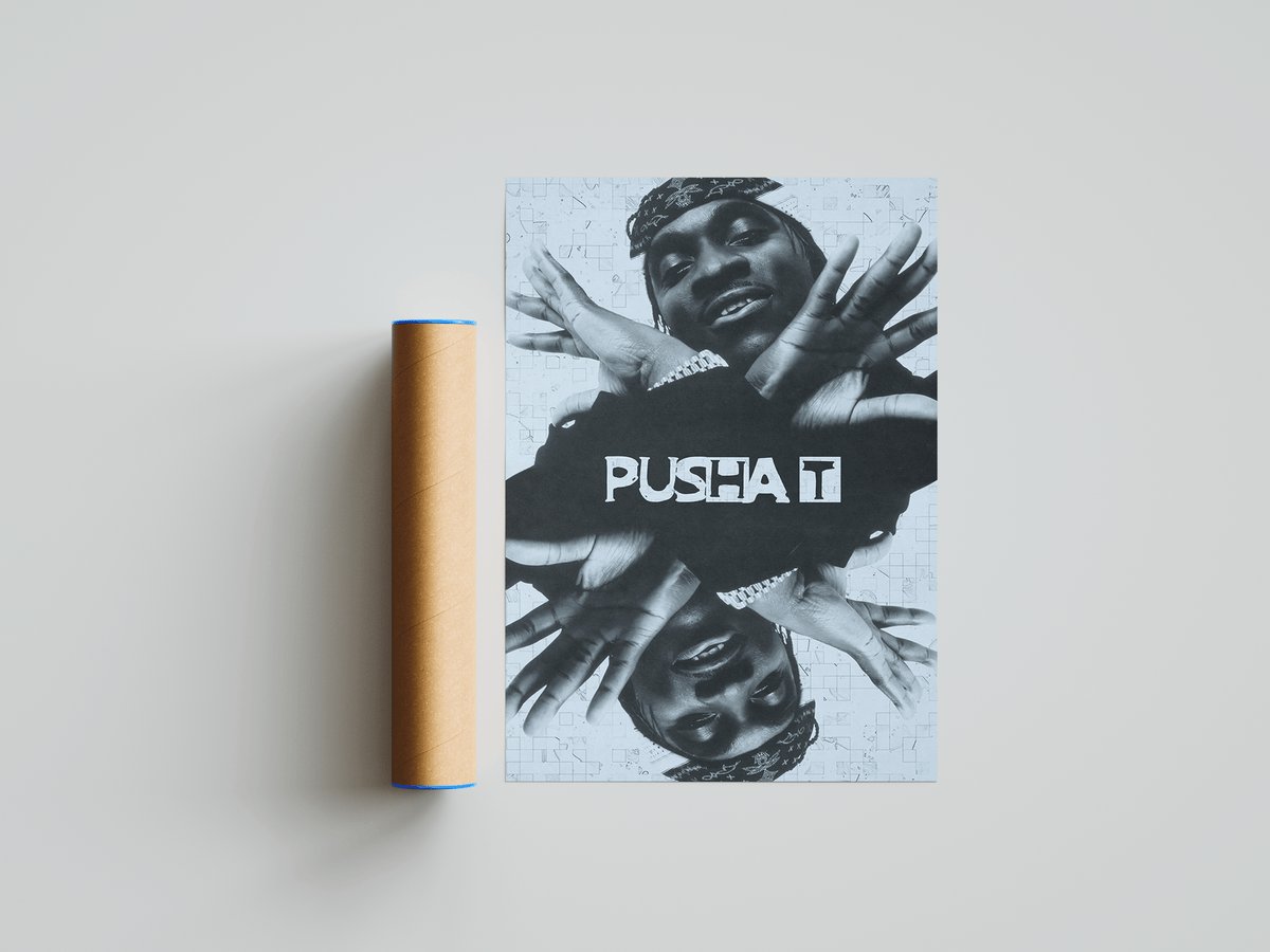 Pusha T 'Mirrored' Poster - Posters, Prints & Wall Art | HYPE Posters