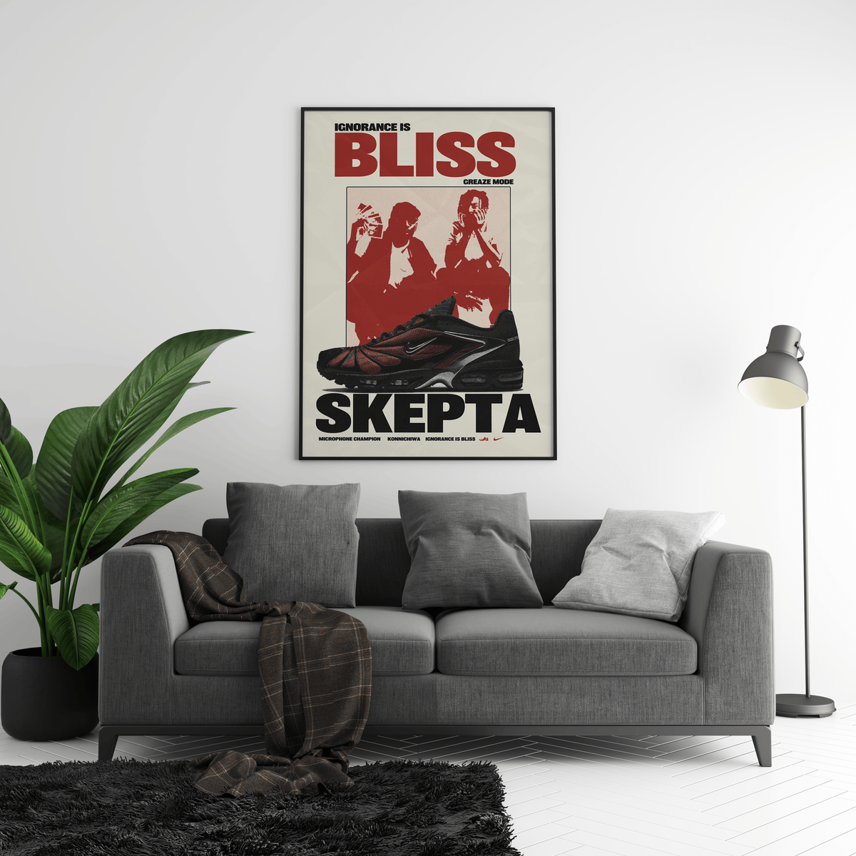 Skepta - Ignorance Is Bliss Sneaker Poster - Posters, Prints & Wall Art | HYPE Posters