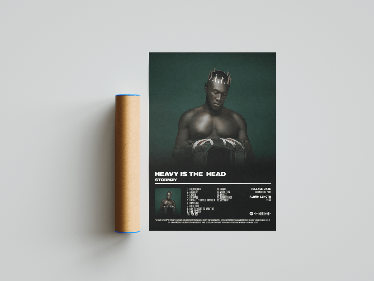 Stormzy 'Heavy Is The Head' Album Poster - Posters, Prints & Wall Art | HYPE Posters