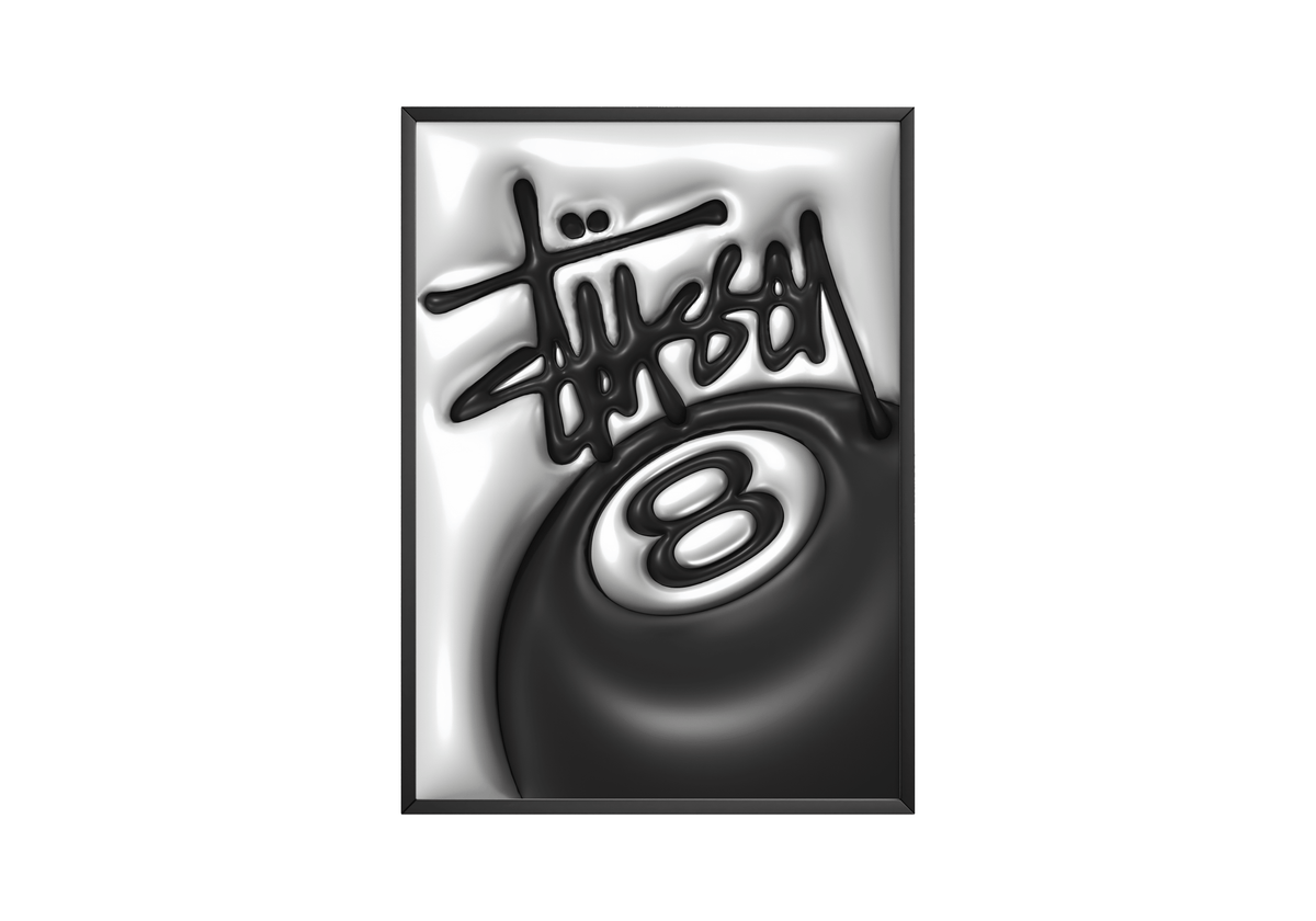 Stussy 8 Ball Metallic Poster - Posters, Prints & Wall Art | HYPE Posters