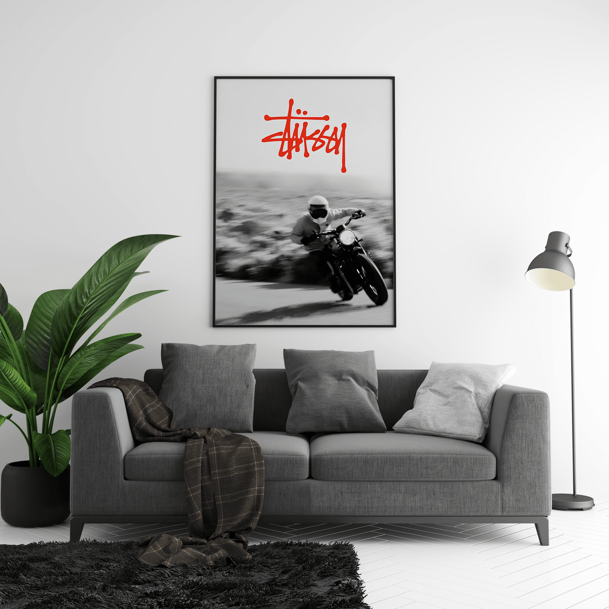 Stussy Motorbike Motion Poster - Posters, Prints & Wall Art | HYPE Posters
