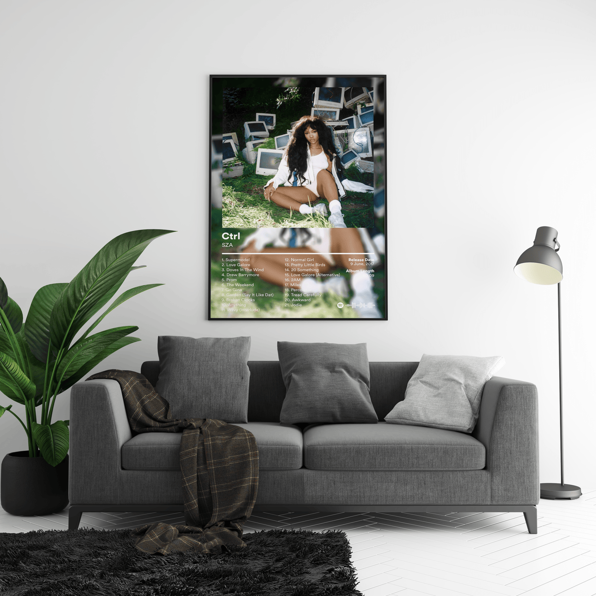 SZA 'Ctrl' Album Poster - Posters, Prints & Wall Art | HYPE Posters