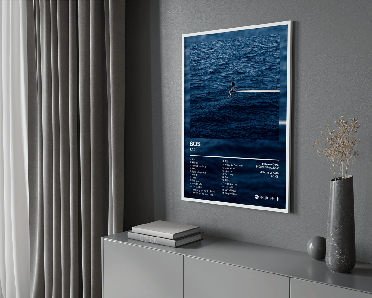 SZA 'SOS' Album Poster - Posters, Prints & Wall Art | HYPE Posters