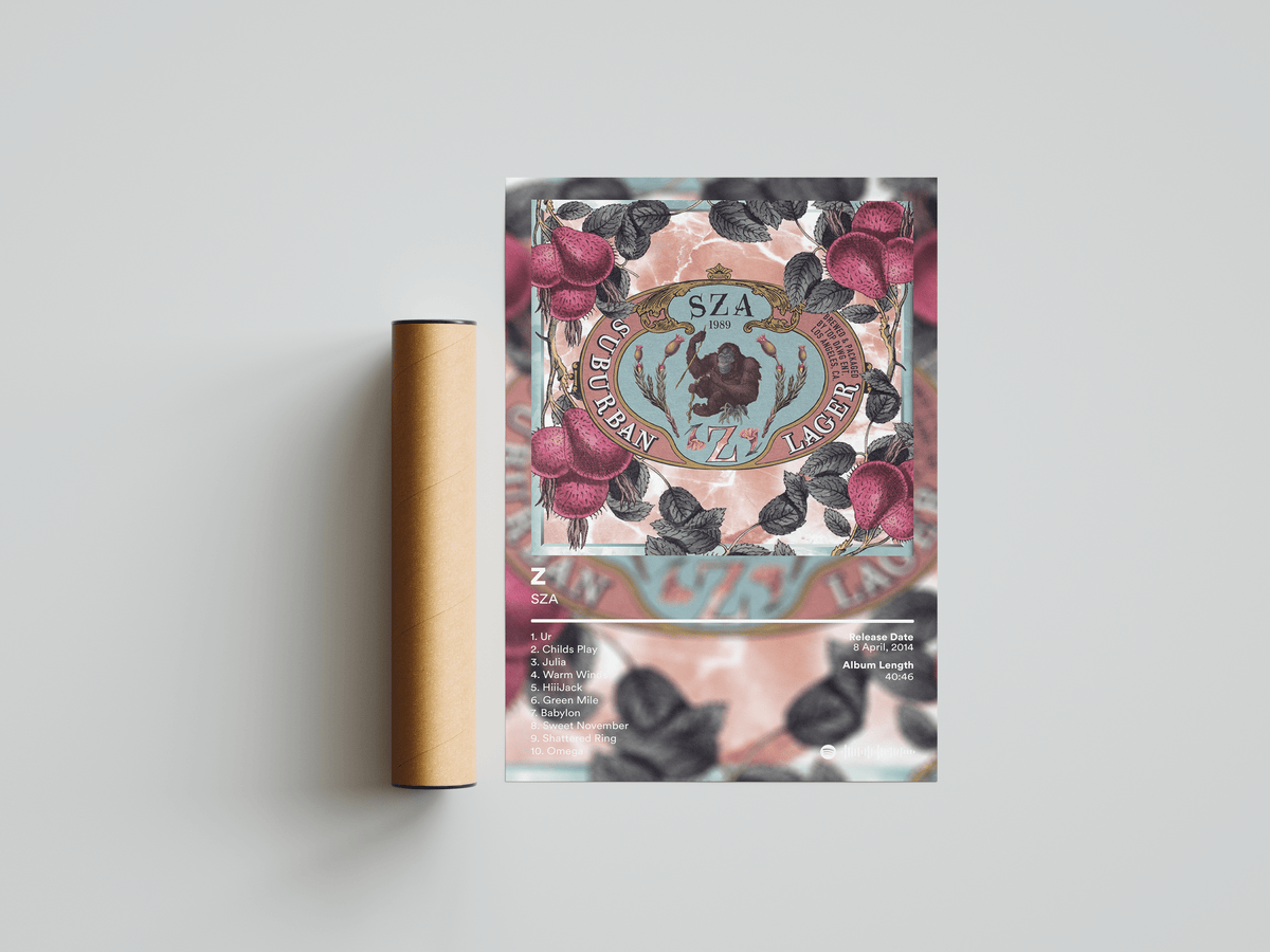 SZA 'Z' Album Poster - Posters, Prints & Wall Art | HYPE Posters
