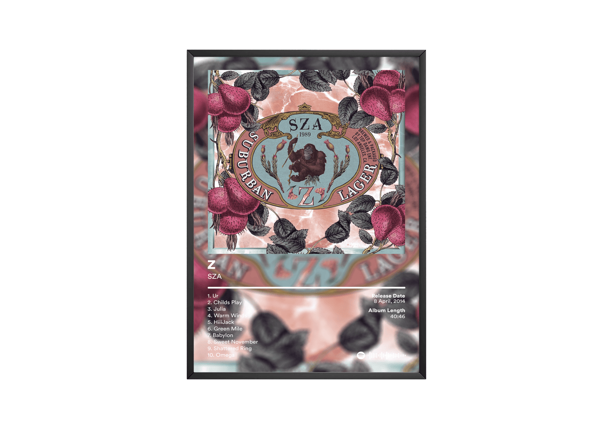 SZA 'Z' Album Poster - Posters, Prints & Wall Art | HYPE Posters