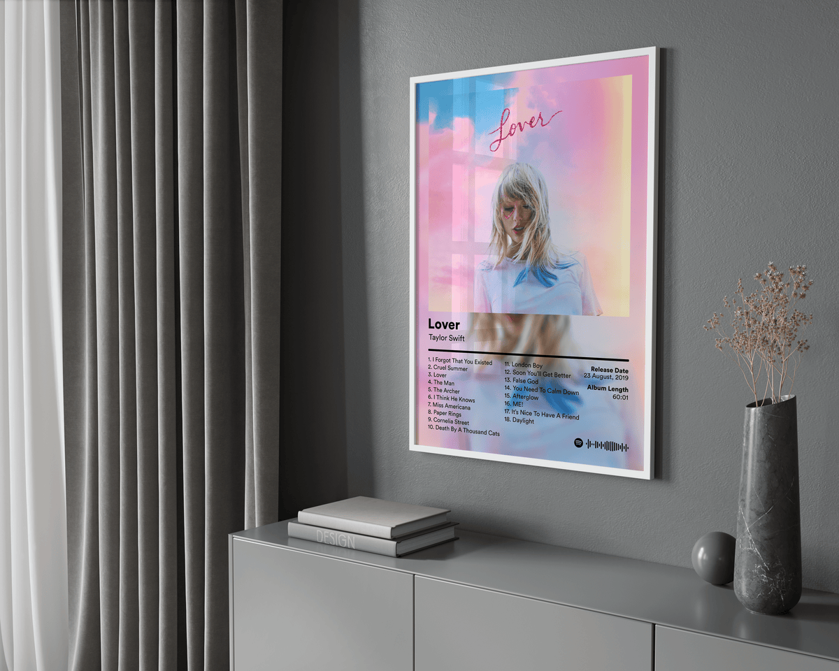Taylor Swift 'Lover' Album Poster - Posters, Prints & Wall Art | HYPE Posters