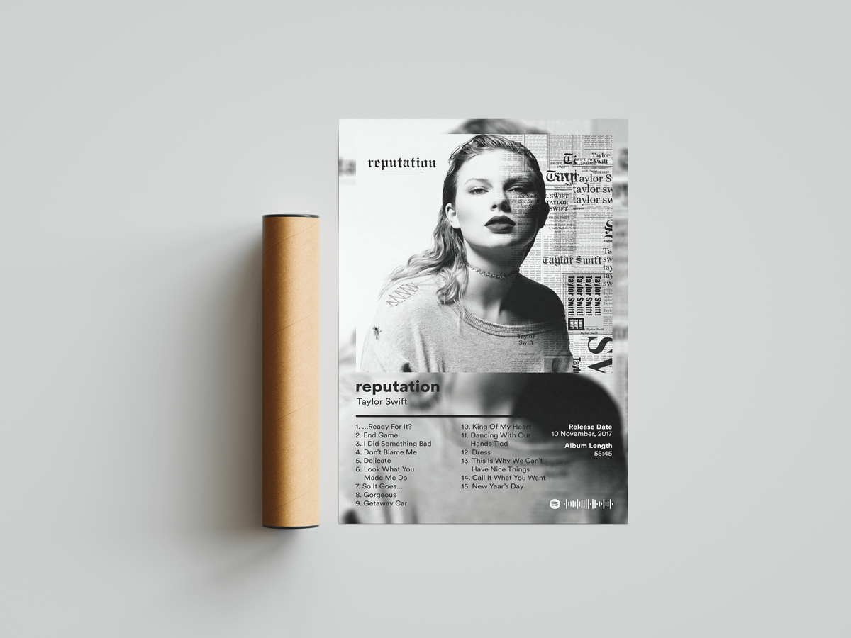 Taylor Swift 'reputation' Album Poster - Posters, Prints & Wall Art | HYPE Posters
