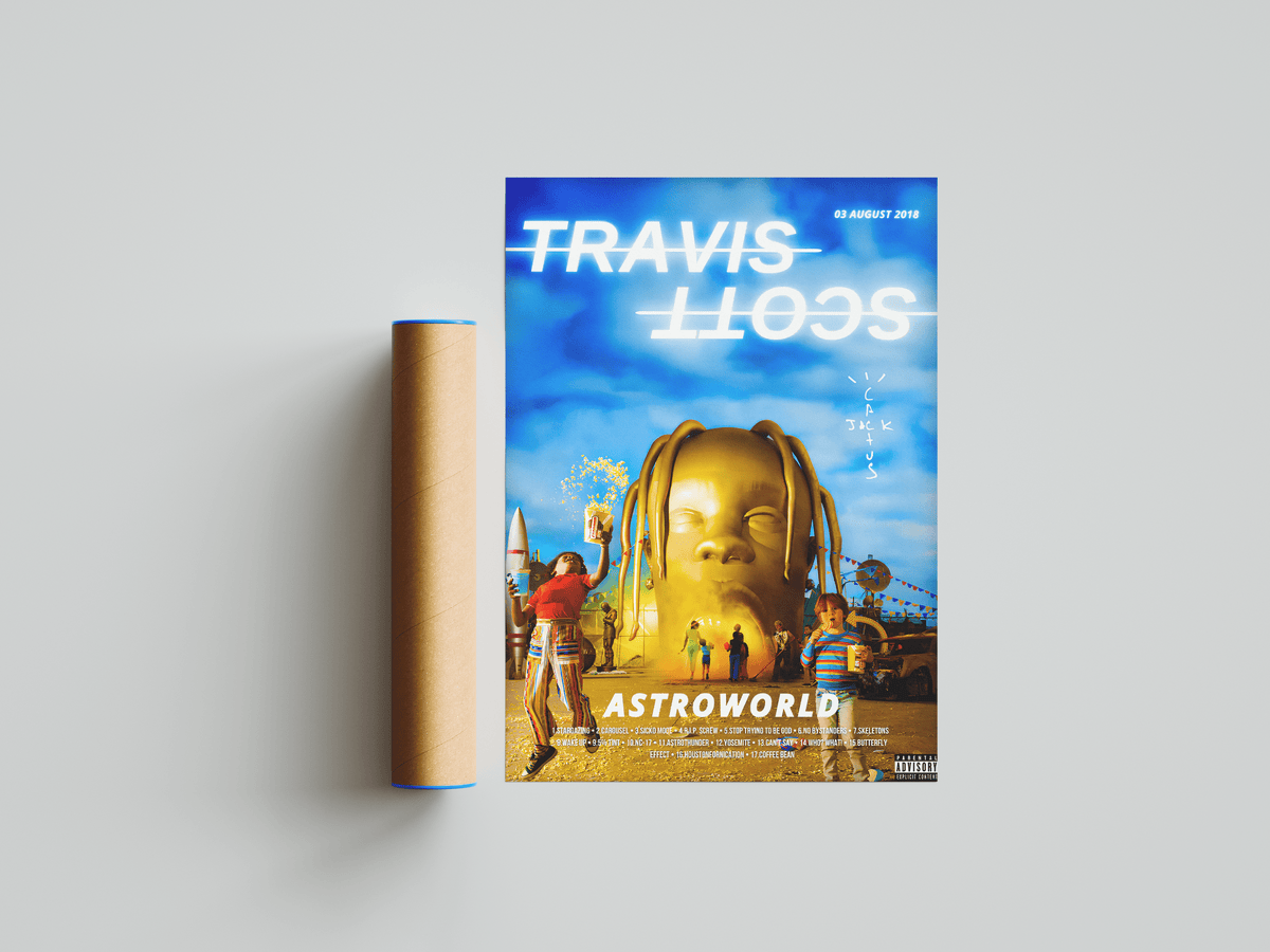 Travis Scott 'Astroworld' Poster - Posters, Prints & Wall Art | HYPE Posters
