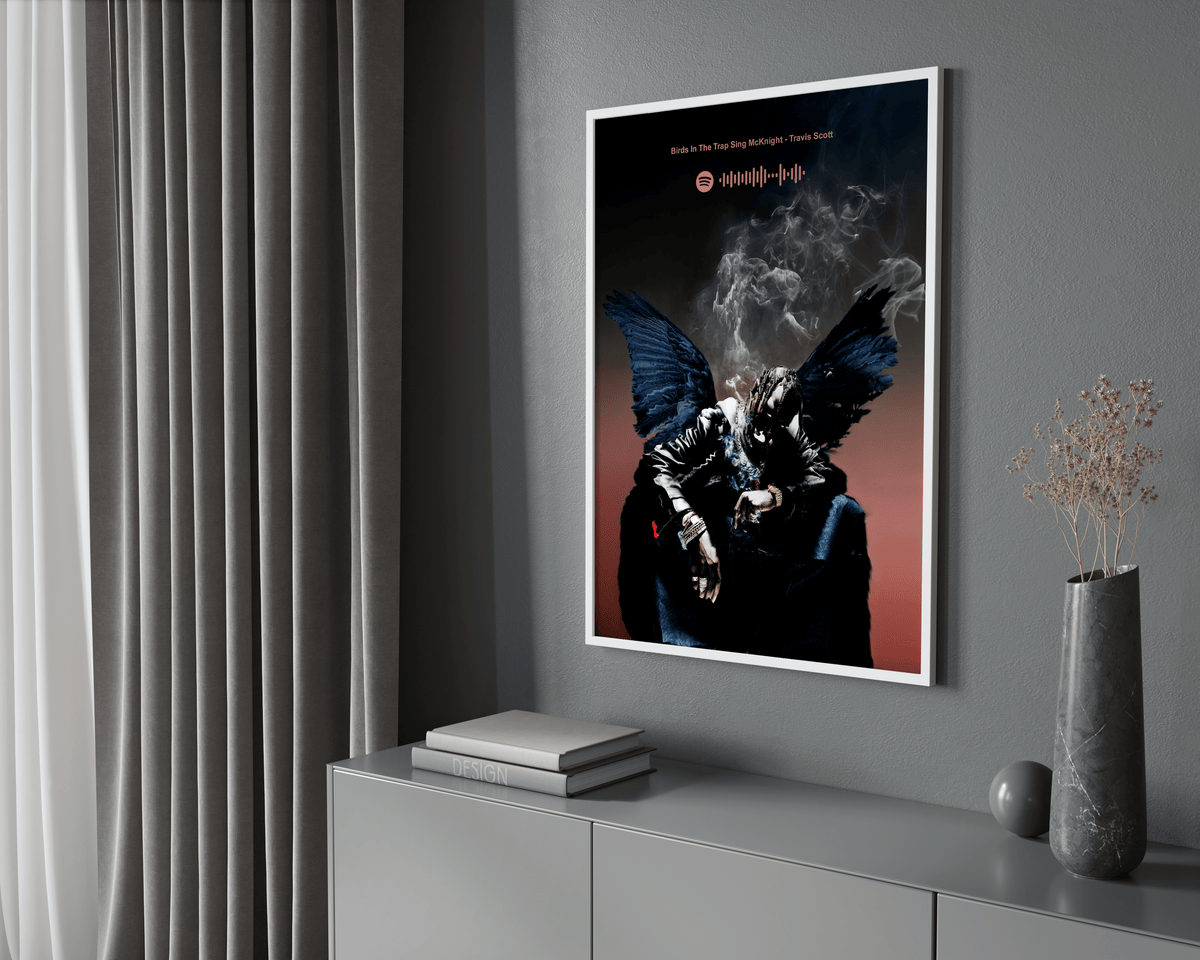 Travis Scott 'Birds In The Trap' Spotify Poster - Posters, Prints & Wall Art | HYPE Posters