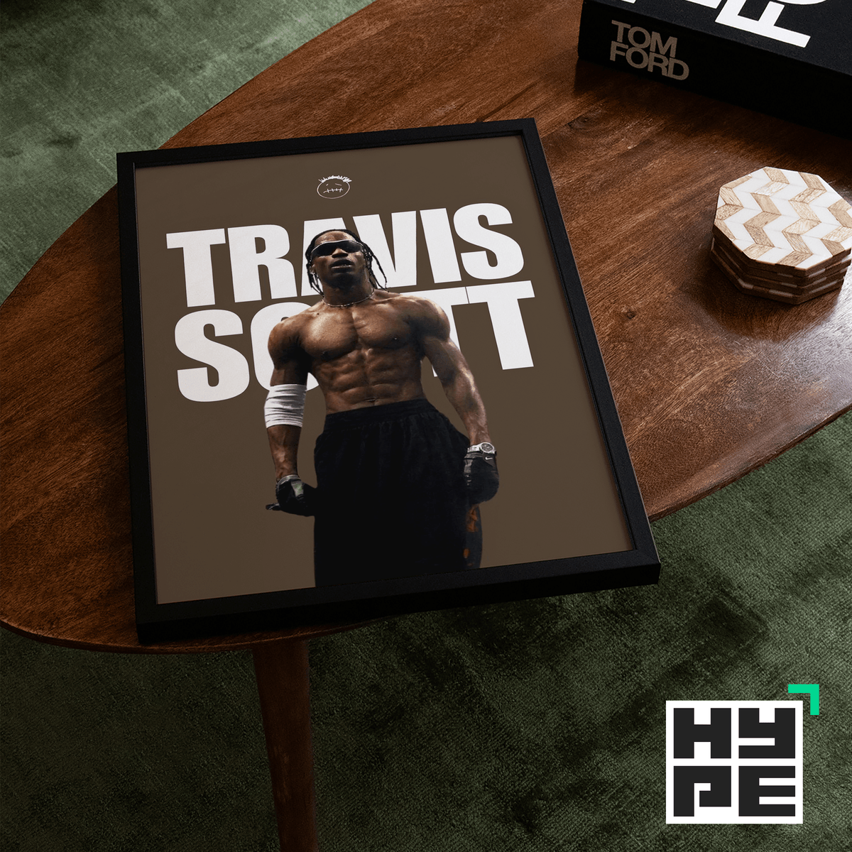 Travis Scott Brown Poster - Posters, Prints & Wall Art | HYPE Posters