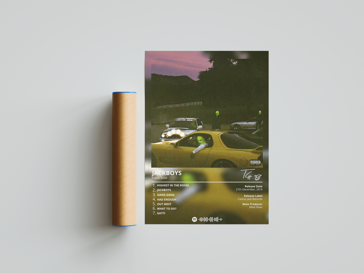 Travis Scott 'Jackboys' Album Poster - Posters, Prints & Wall Art | HYPE Posters