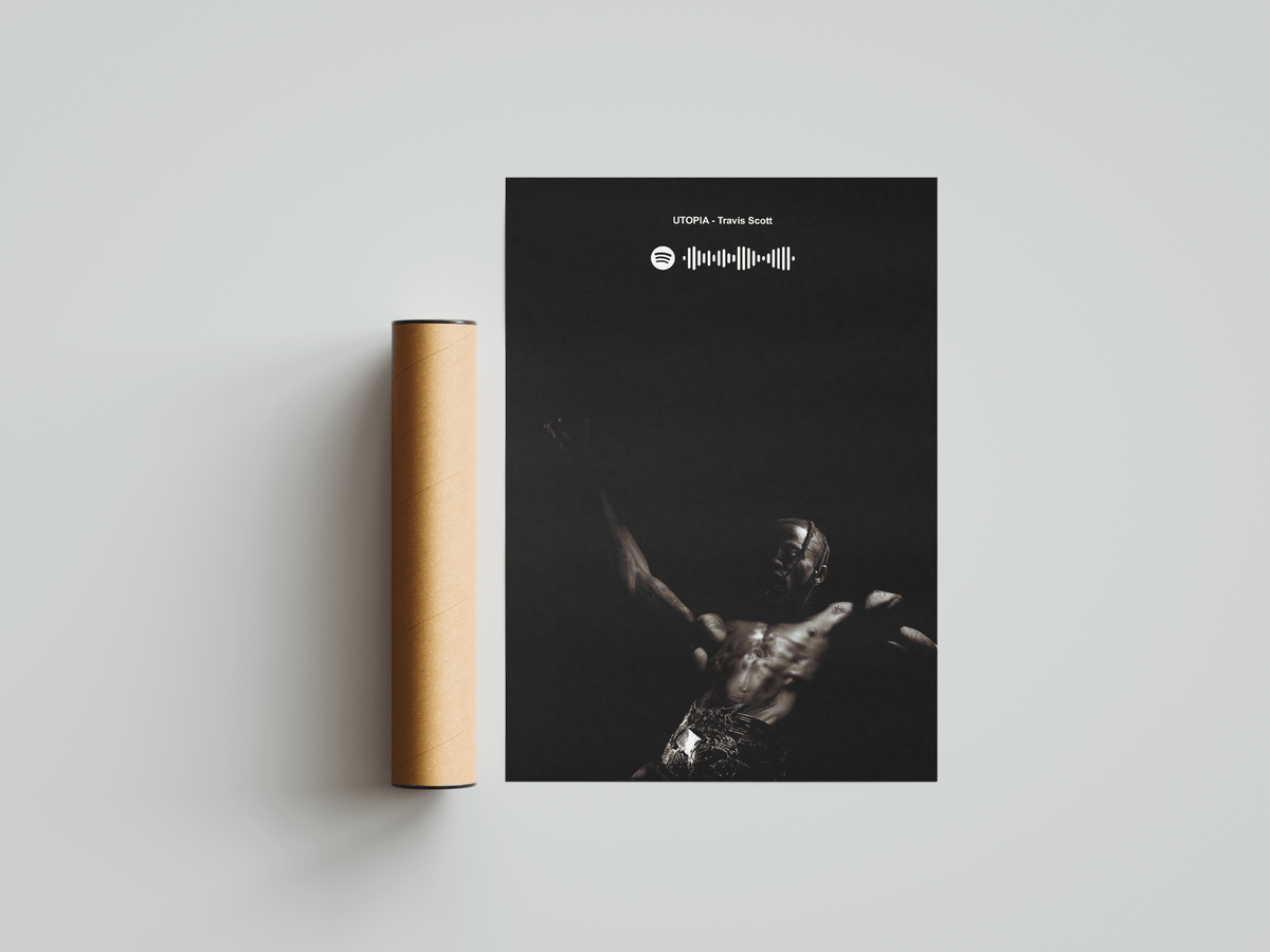 Travis Scott 'Utopia' Spotify Poster - Posters, Prints & Wall Art | HYPE Posters