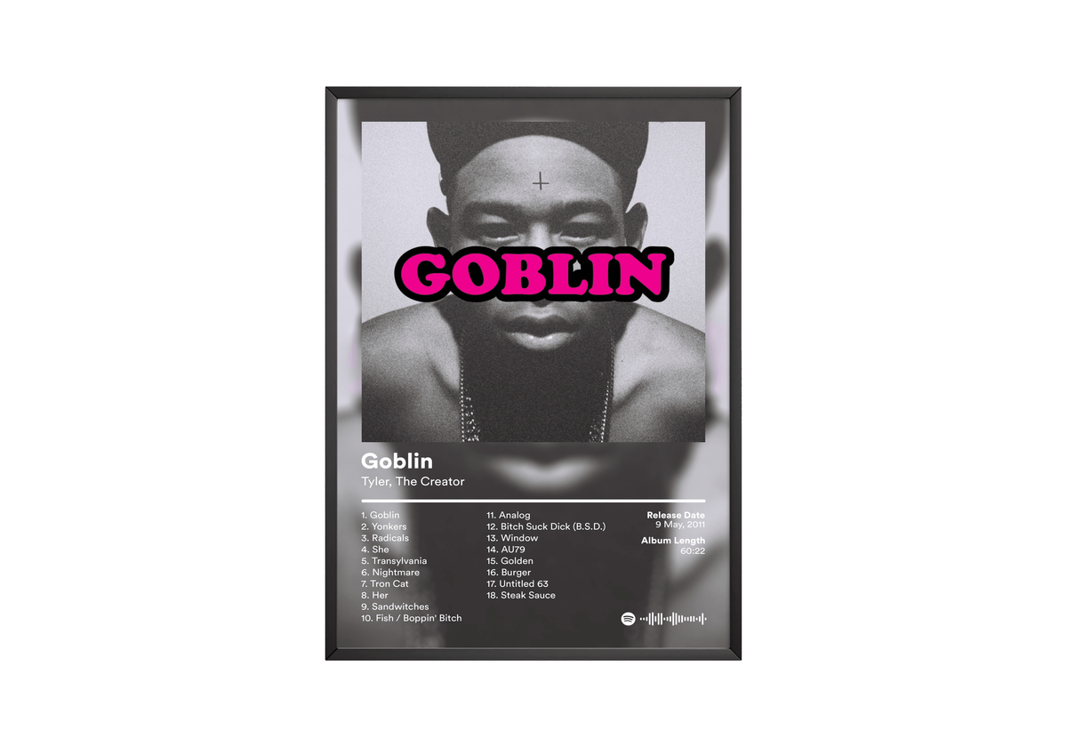 Tyler The Creator 'Goblin' Album Poster - Posters, Prints & Wall Art | HYPE Posters