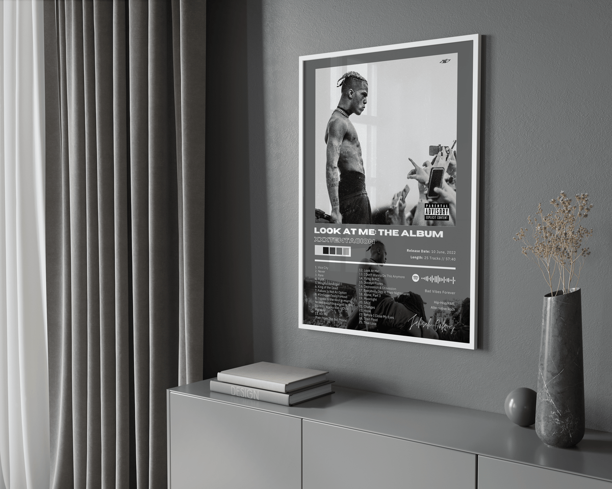 XXXTENTACION 'LOOK AT ME: THE ALBUM' Album Poster - Posters, Prints & Wall Art | HYPE Posters