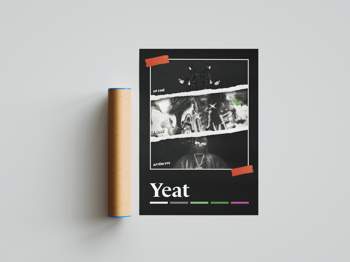 YEAT Legacy Poster - Posters, Prints & Wall Art | HYPE Posters