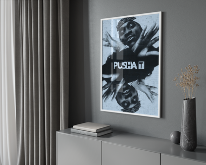 Pusha T 'Mirrored' Poster | Hype Posters