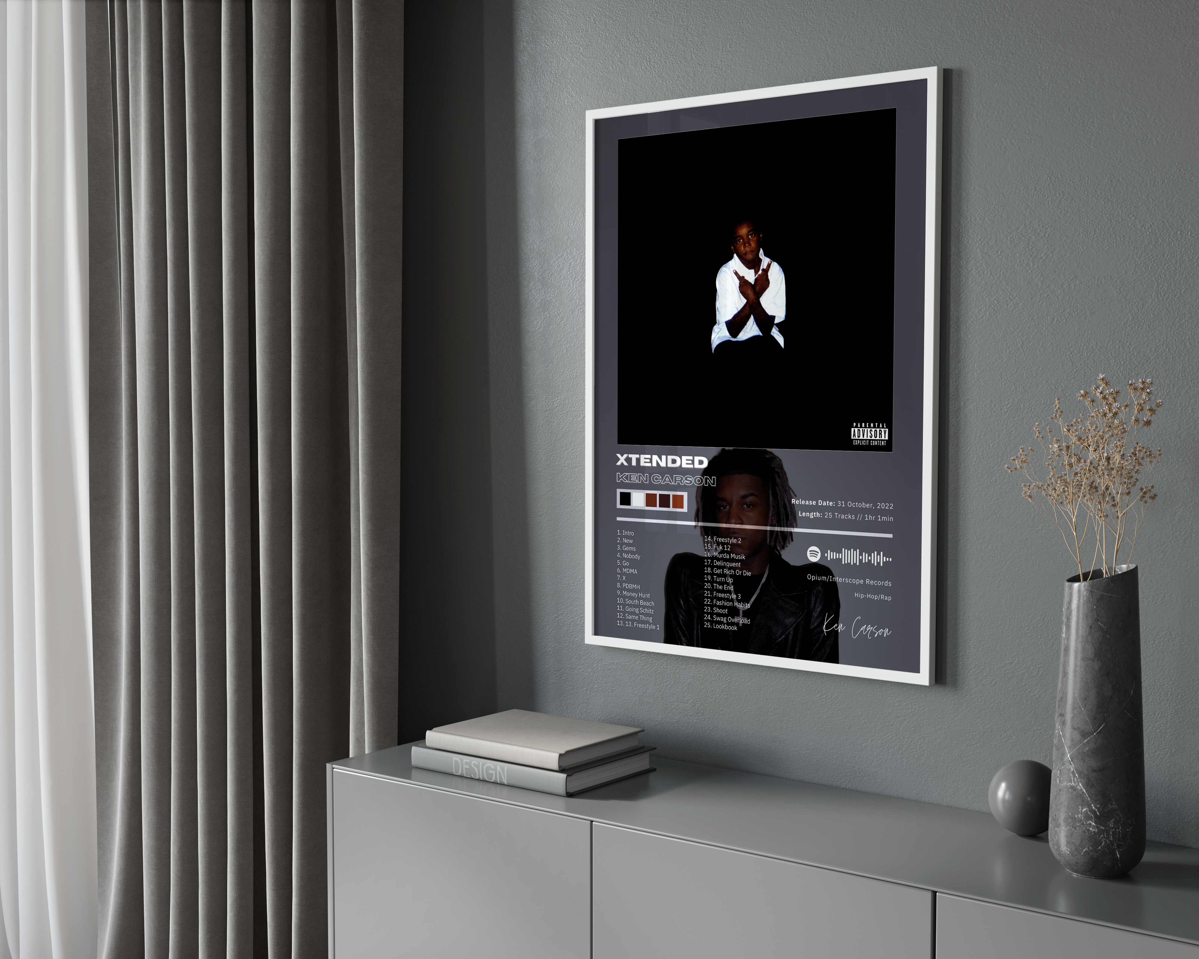 Ken Carson 'XTENDED' Album Poster | Hype Posters