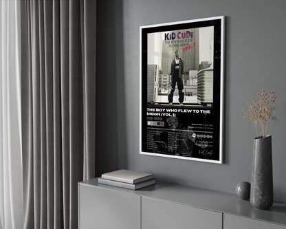 Kid Cudi 'The Boy Who Flew To The Moon (Vol. 1)' Album Poster | Hype Posters