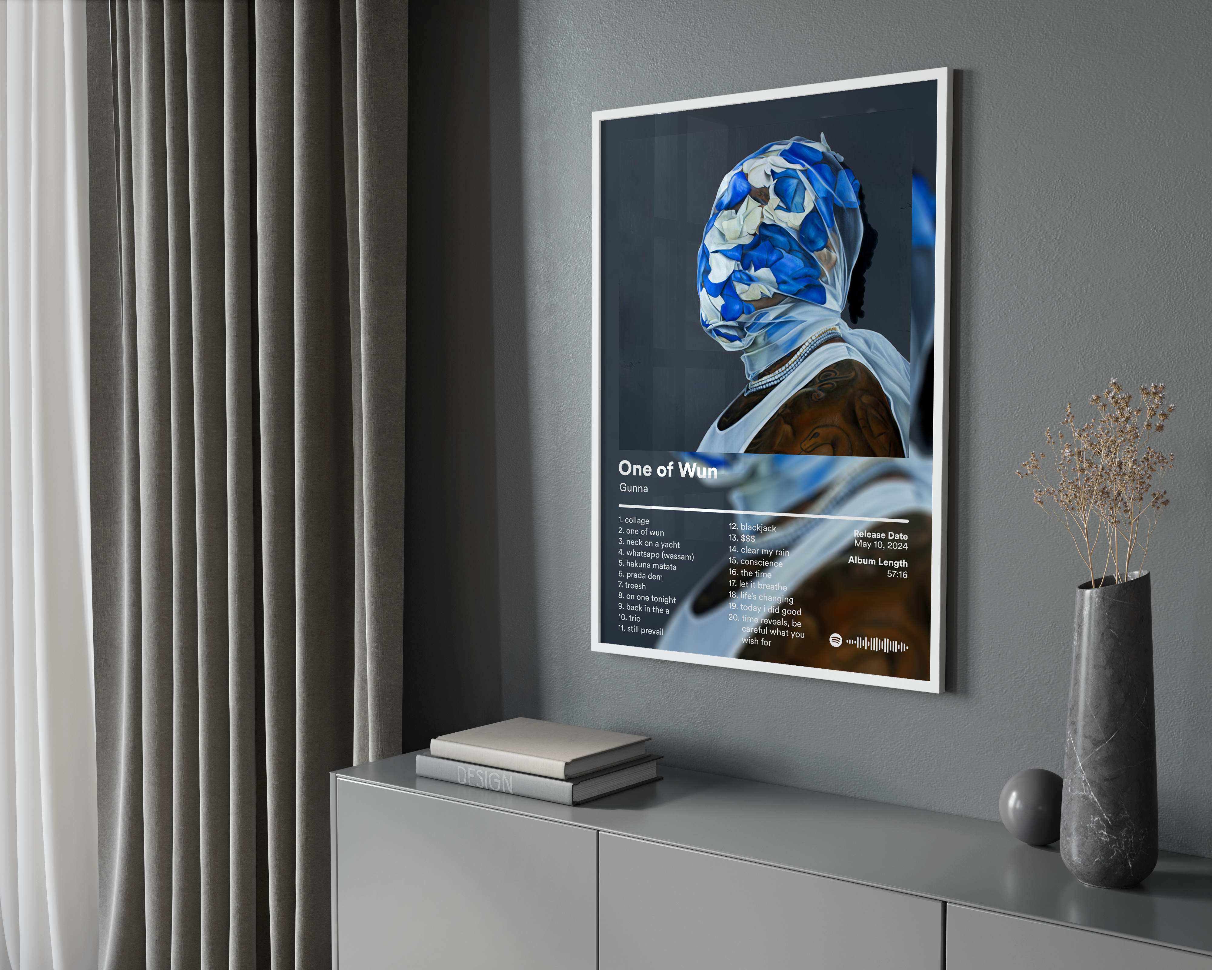 Gunna 'One of Wun' Album Poster | Hype Posters