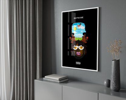 Burna Boy 'Outside' Poster | Hype Posters