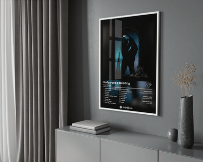 Post Malone 'Hollywood's Bleeding' Album Poster | Hype Posters