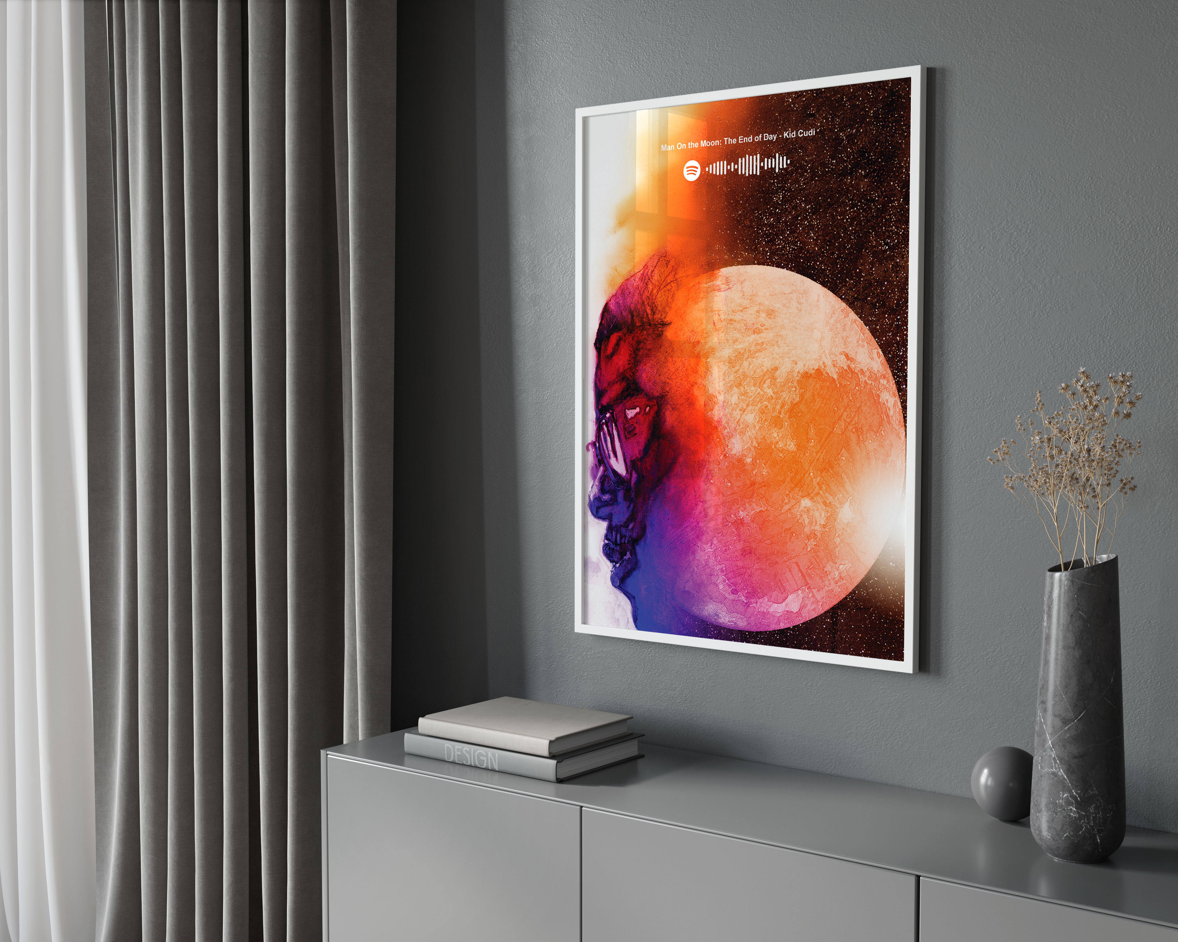Kid Cudi 'Man On The Moon: The End Of Day' Spotify Poster | Hype Posters