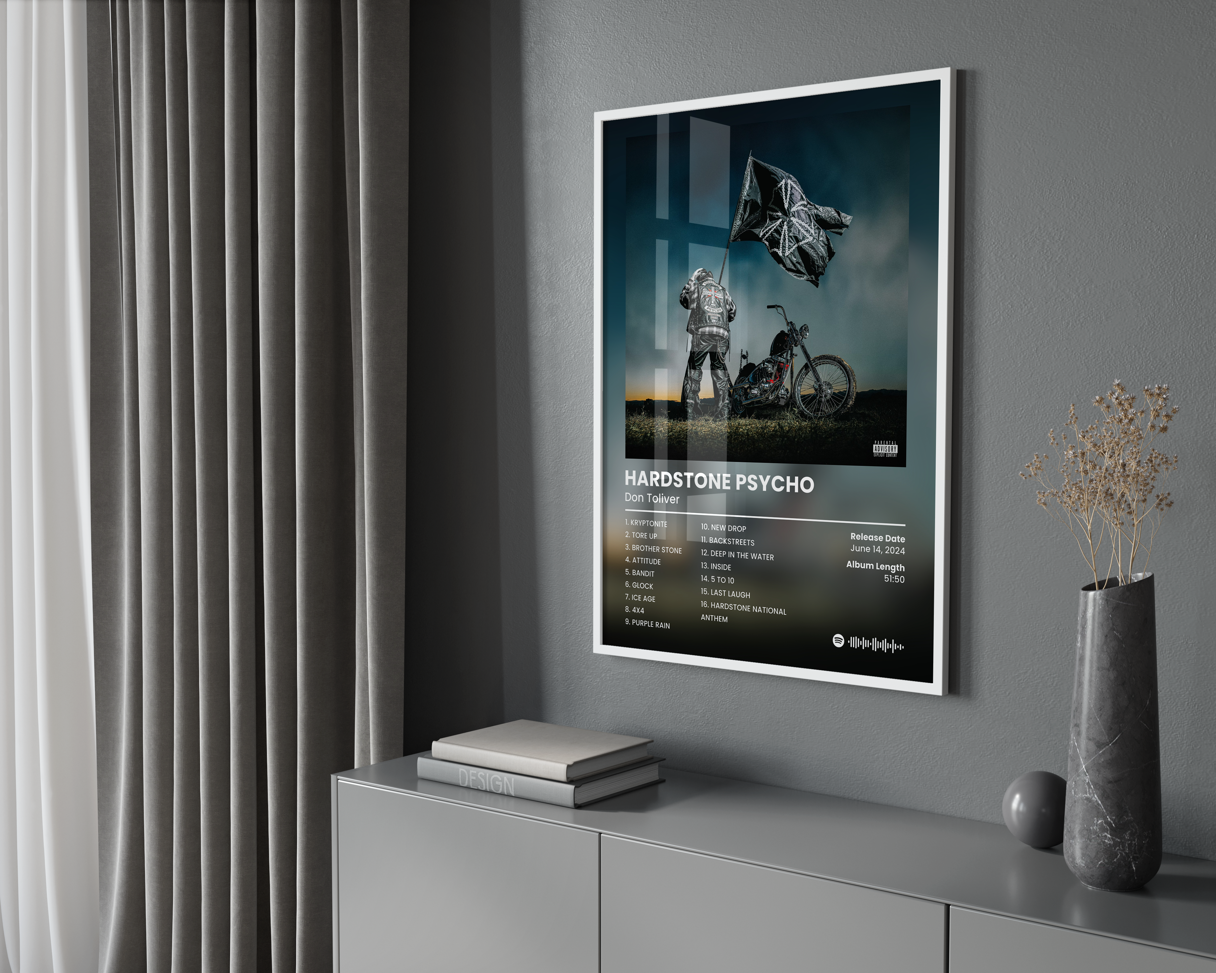 Don Toliver 'Hardstone Psycho' Album Poster | Hype Posters