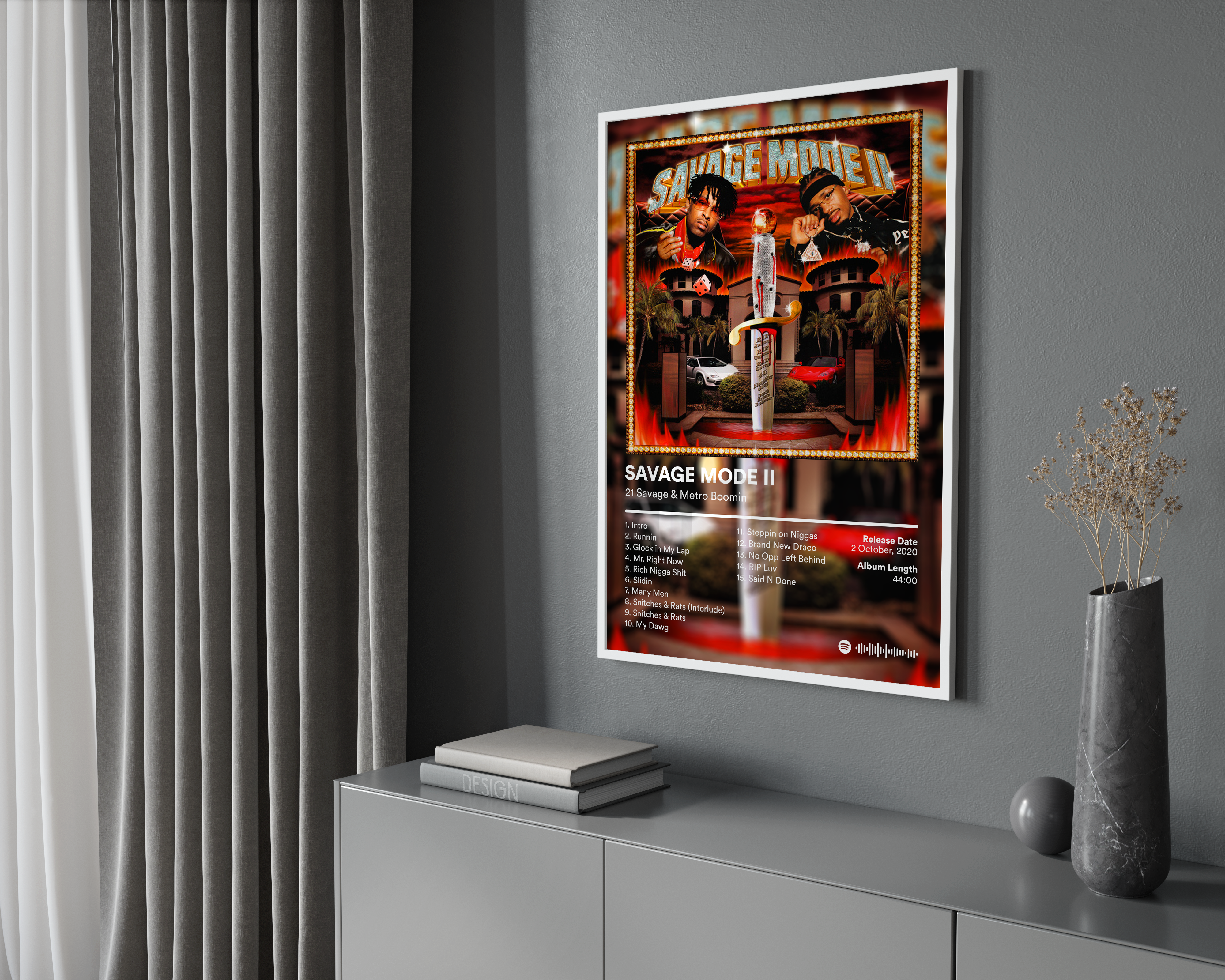 21 Savage 'Savage Mode II' Album Poster | Hype Posters