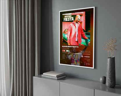 J Balvin 'Summer Fiesta' Album Poster | Hype Posters