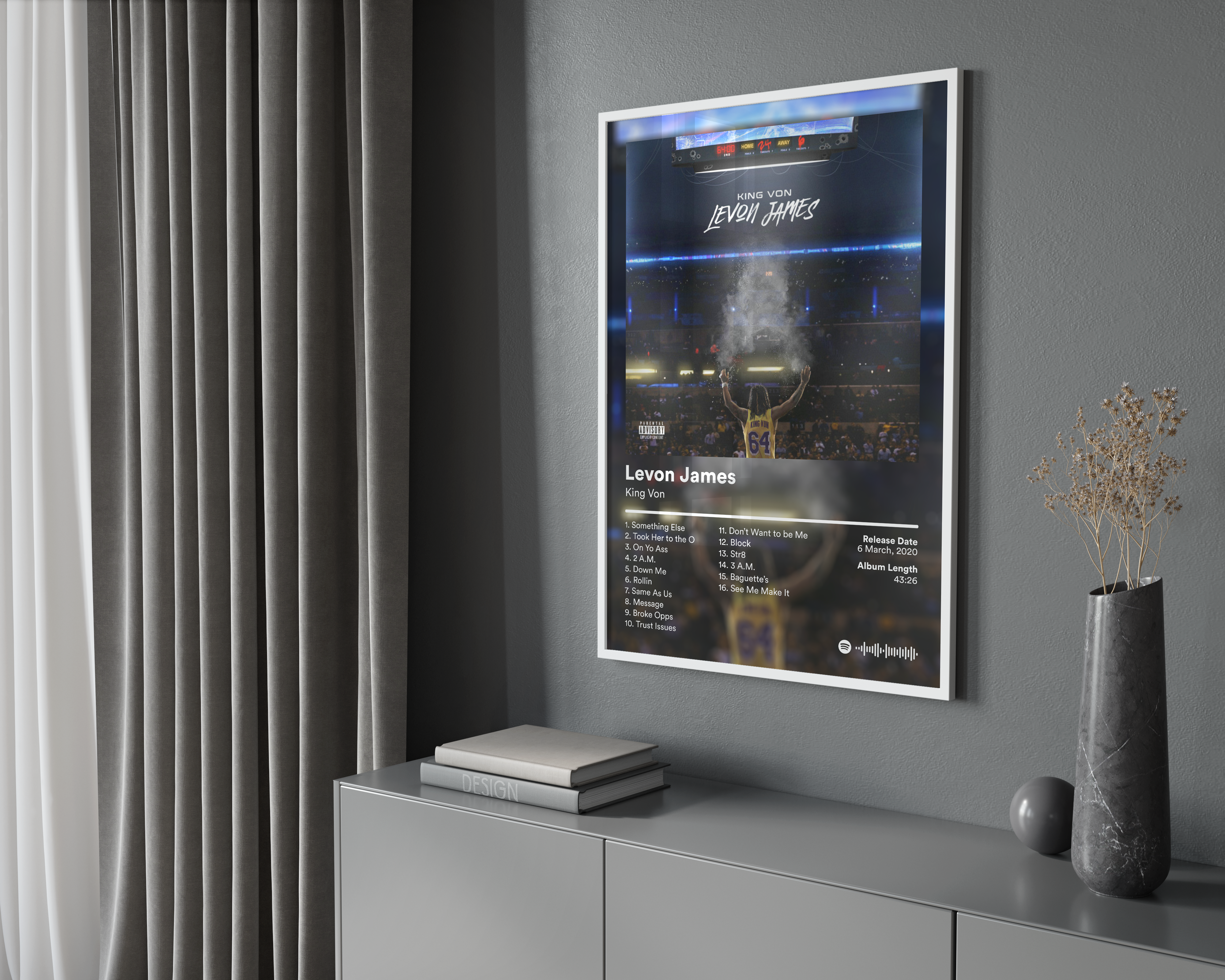 King Von 'Levon James' Album Poster | Hype Posters