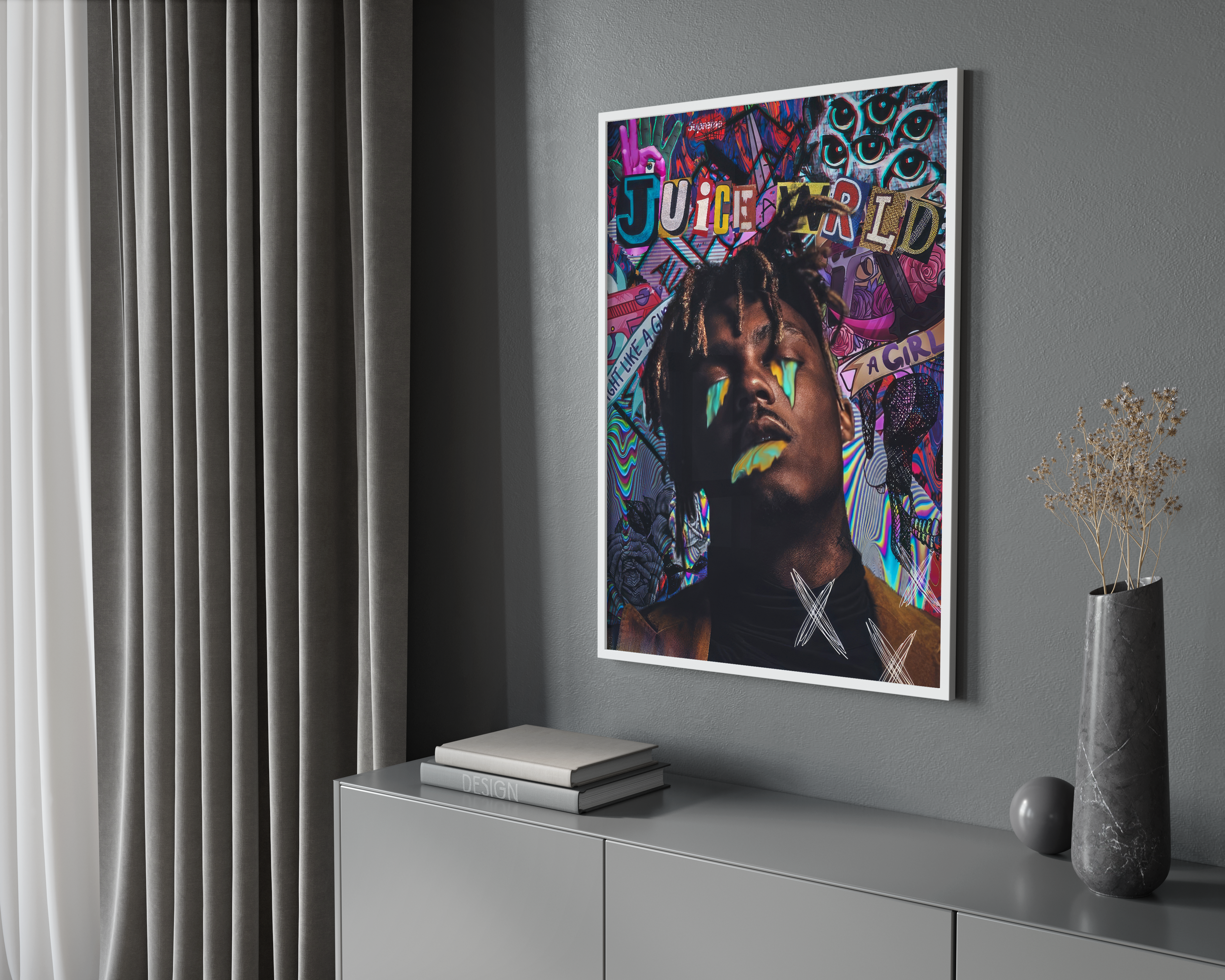 Juice WRLD 'Paint' Poster | Hype Posters