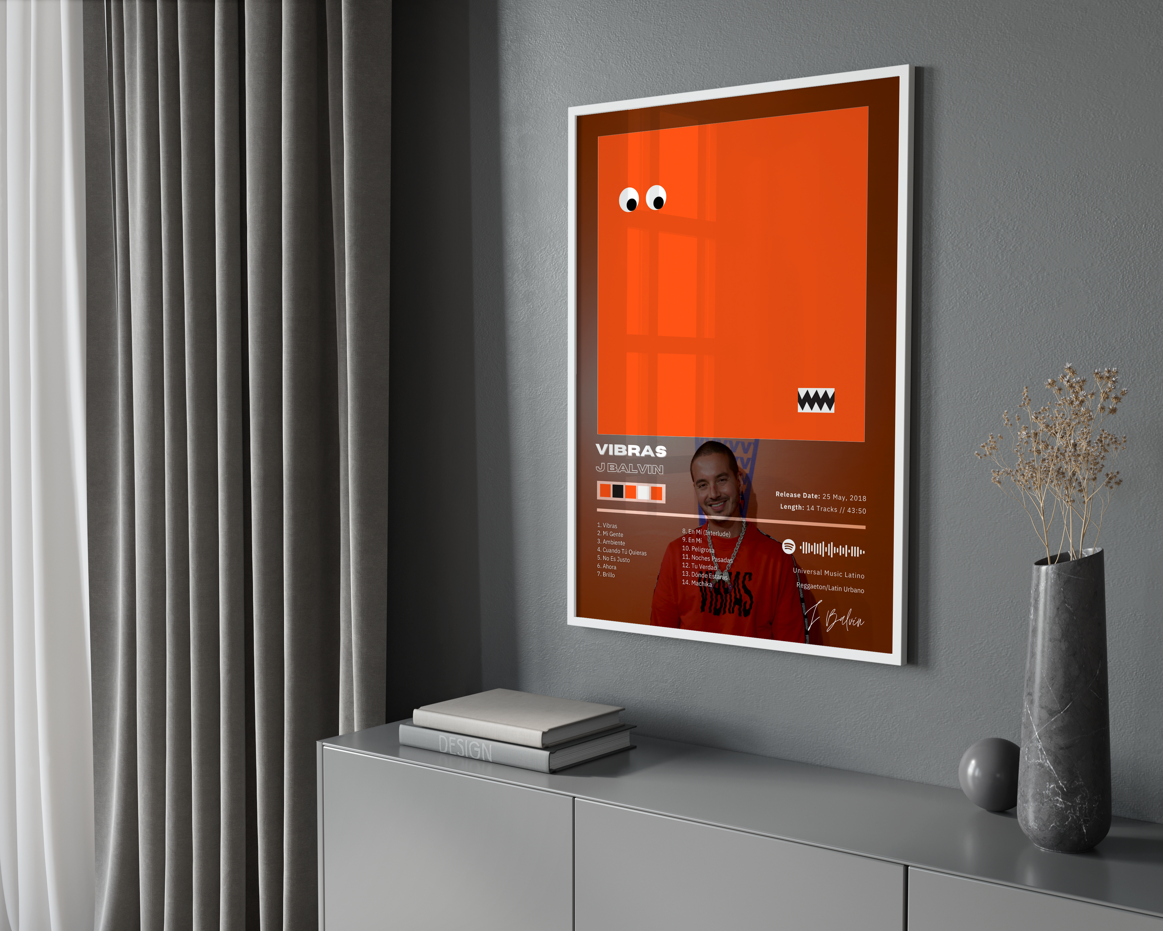 J Balvin 'Vibras' Album Poster | Hype Posters