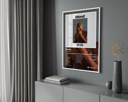 Frank Ocean 'Blonde' Album Poster | Hype Posters