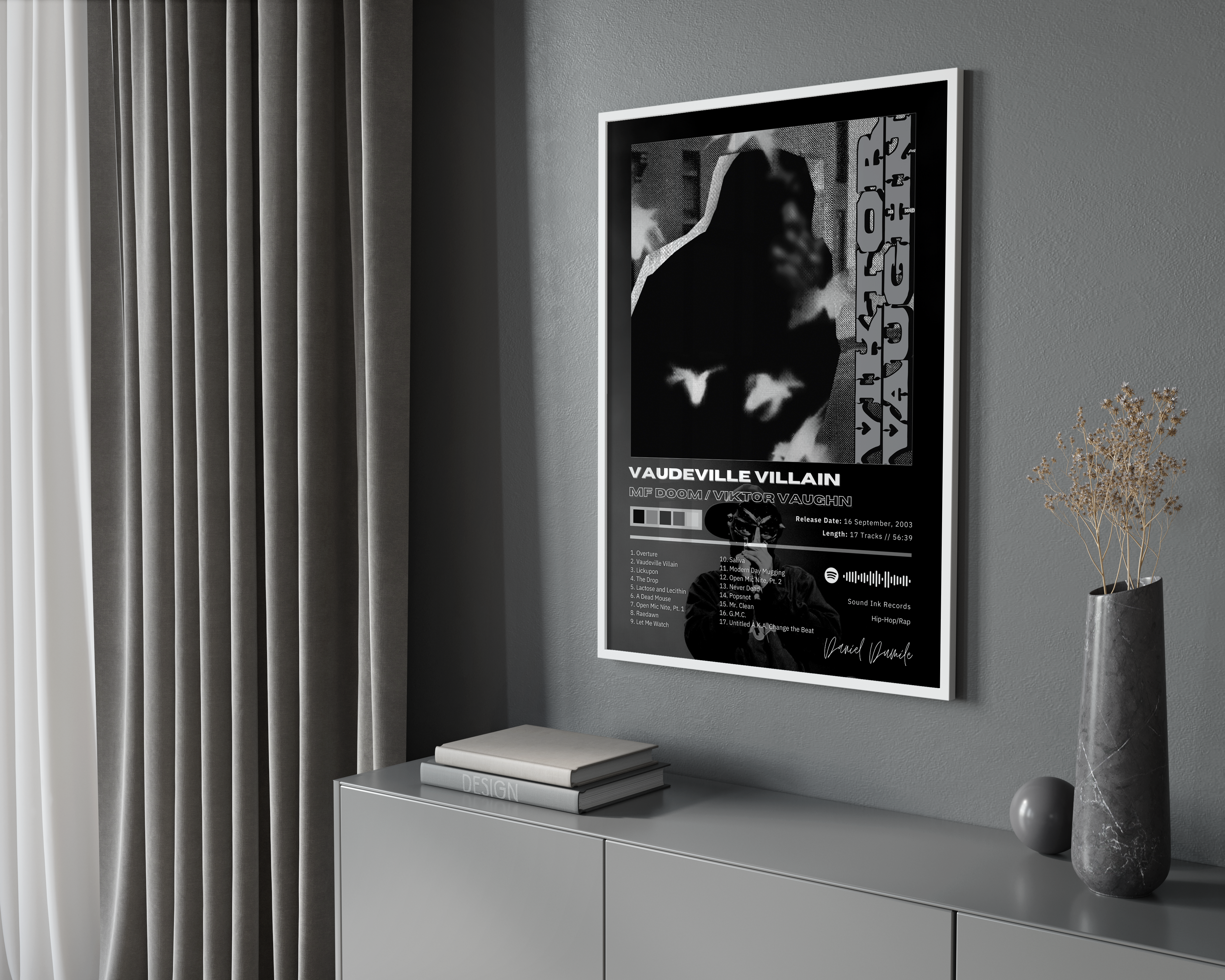 MF DOOM 'Vaudeville Villain' Album Poster | Hype Posters