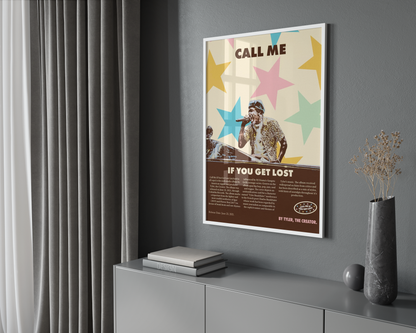 Tyler The Creator 'Call Me' Poster | Hype Posters