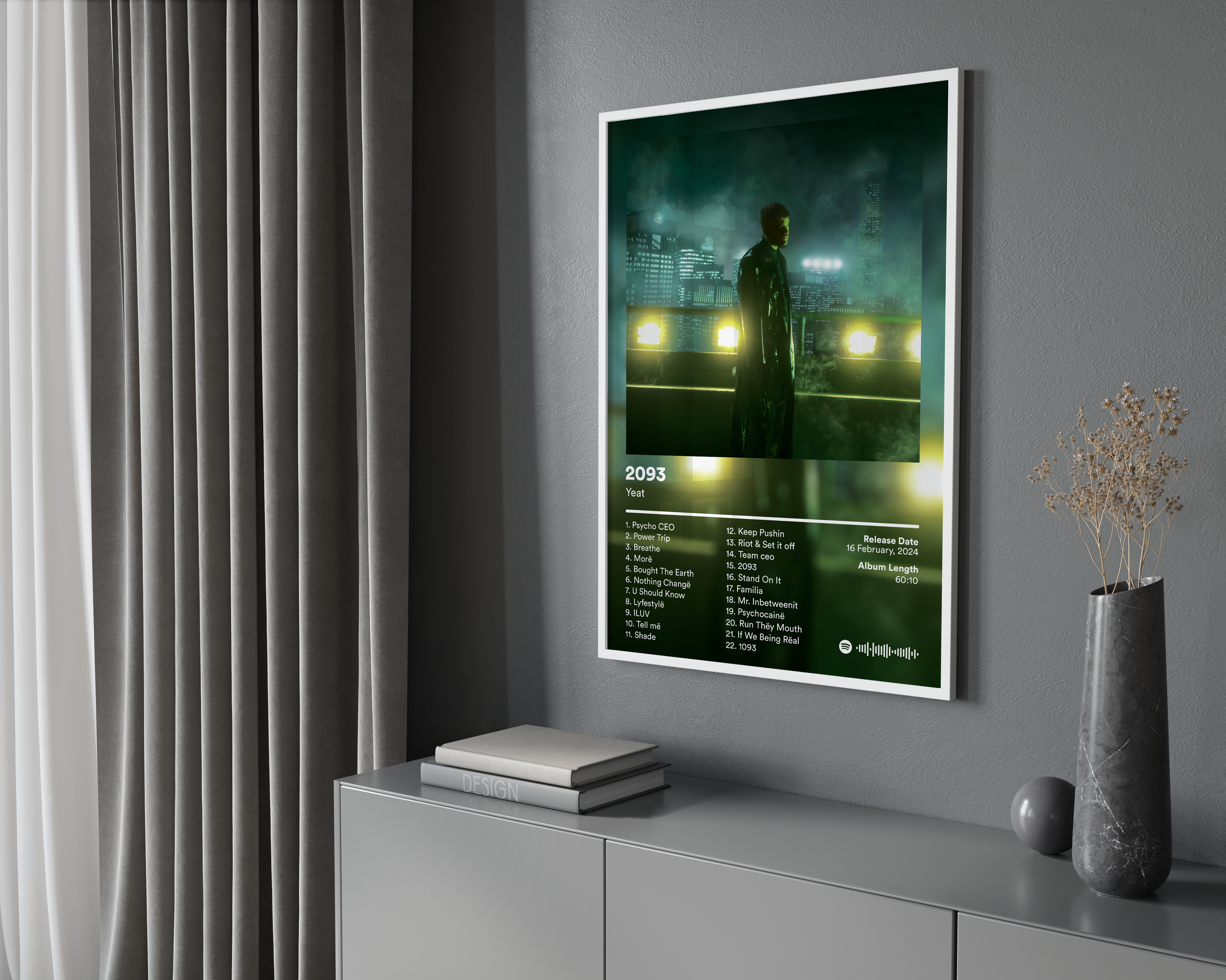 Yeat '2093' Album Poster | Hype Posters