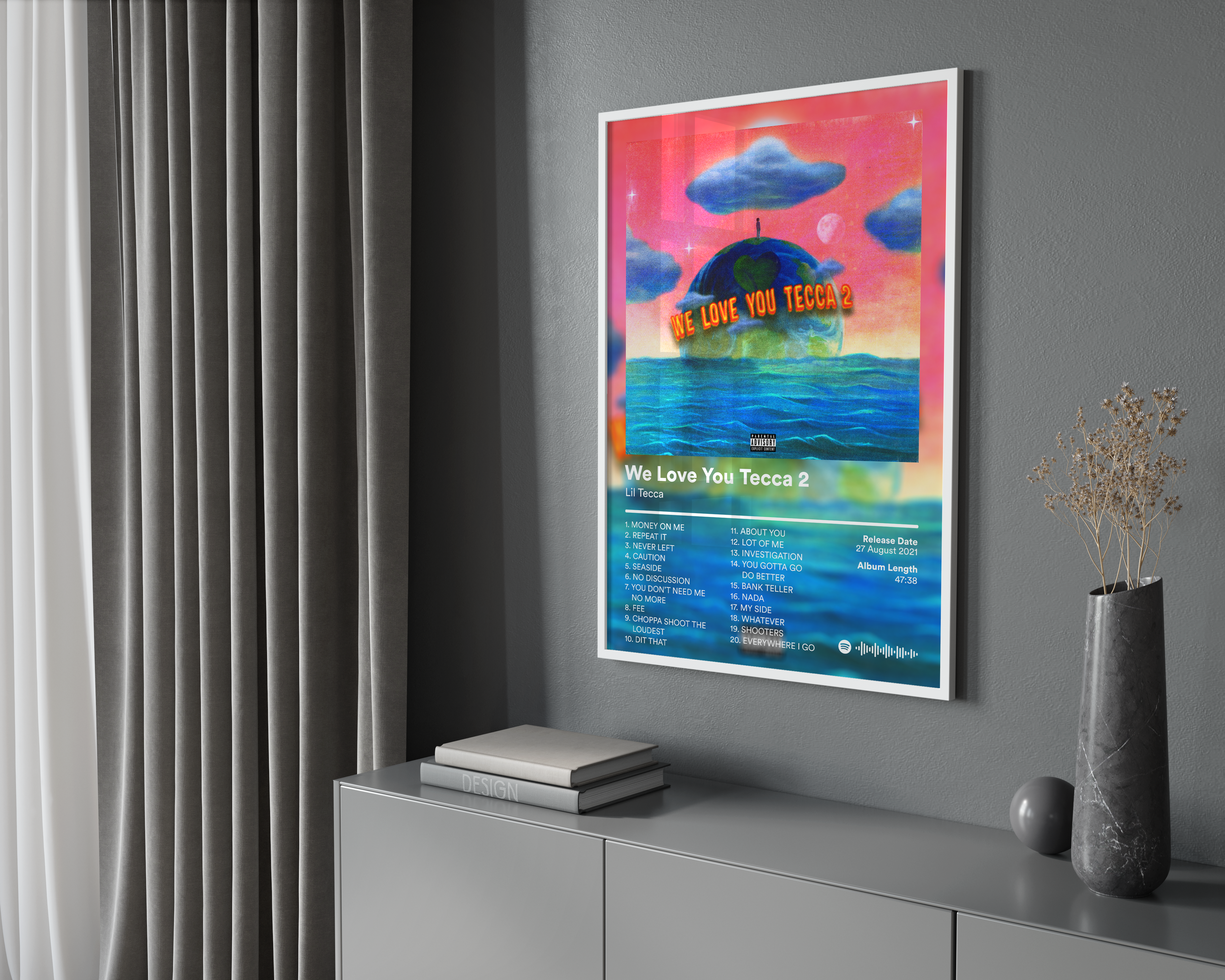 Lil Tecca 'We Love You Tecca 2' Album Poster | Hype Posters