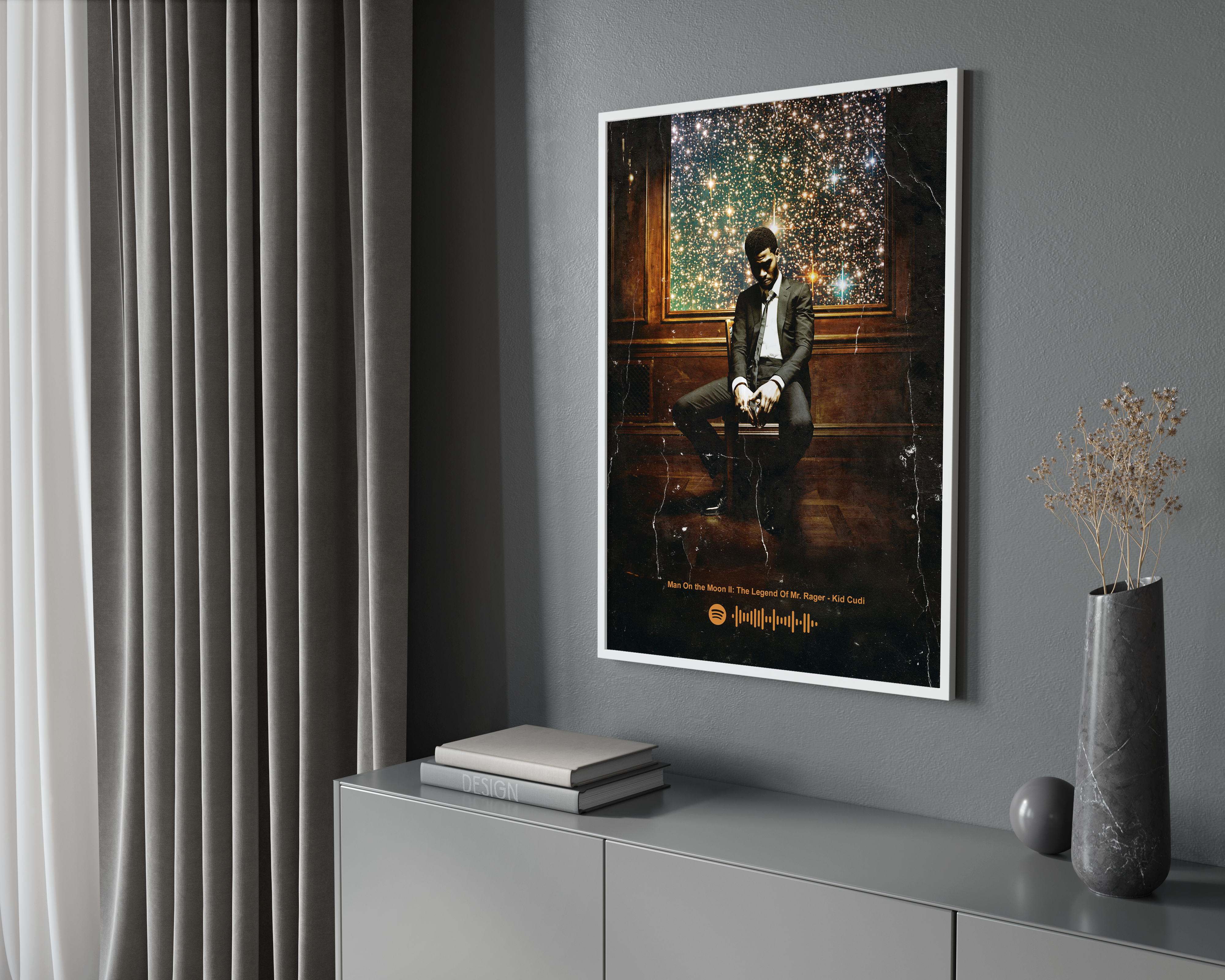 Kid Cudi 'Man On The Moon II: The Legend Of Mr. Rager' Spotify Poster | Hype Posters