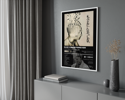 XXXTENTACION 'Bad Vibes Forever' Album Poster | Hype Posters