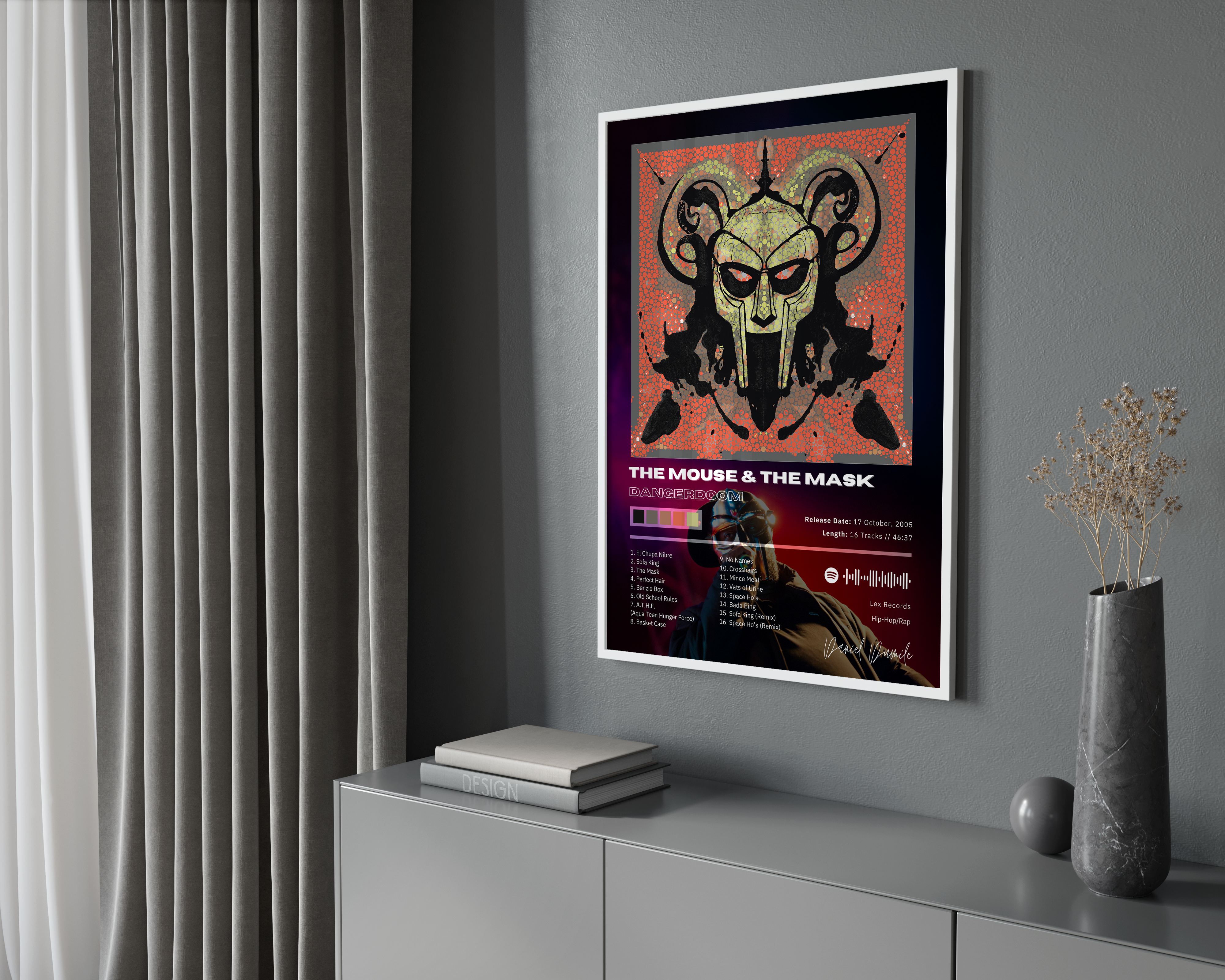 MF DOOM 'THE MOUSE & THE MASK' Album Poster | Hype Posters