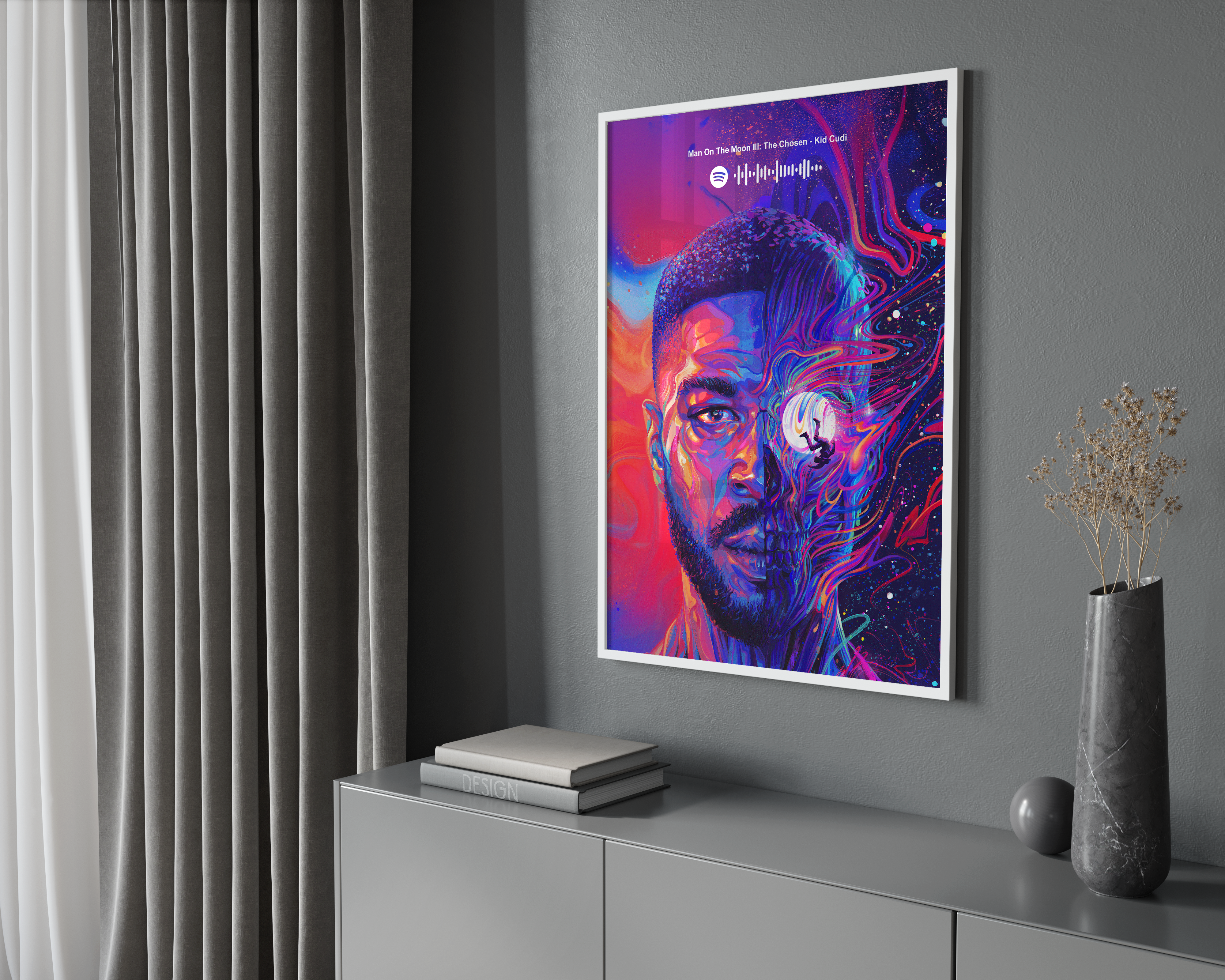 Kid Cudi 'Man On The Moon III' Spotify Poster | Hype Posters