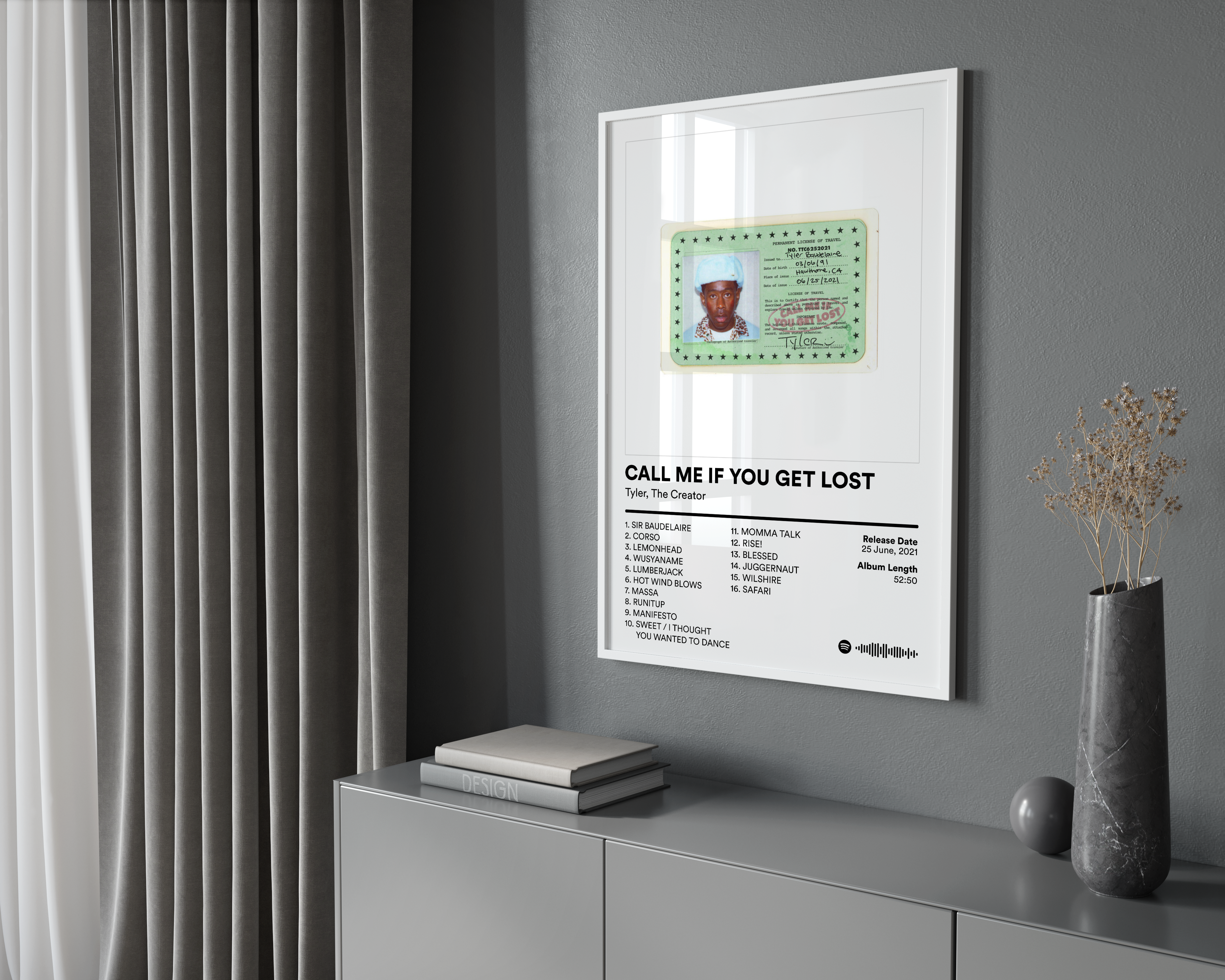 Tyler The Creator 'CALL ME IF YOU GET LOST' Album Poster | Hype Posters