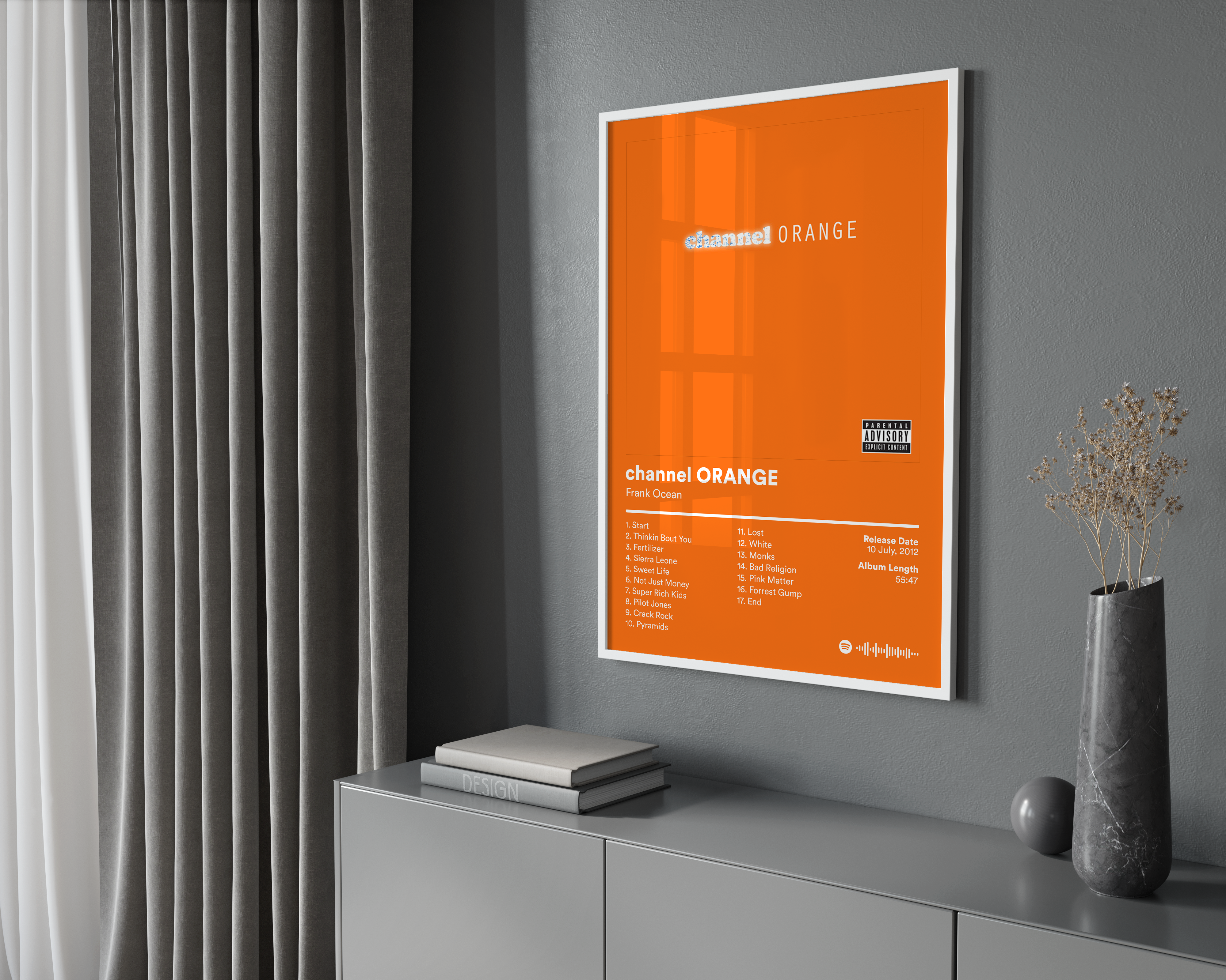 Frank Ocean 'Channel ORANGE' Album Poster | Hype Posters