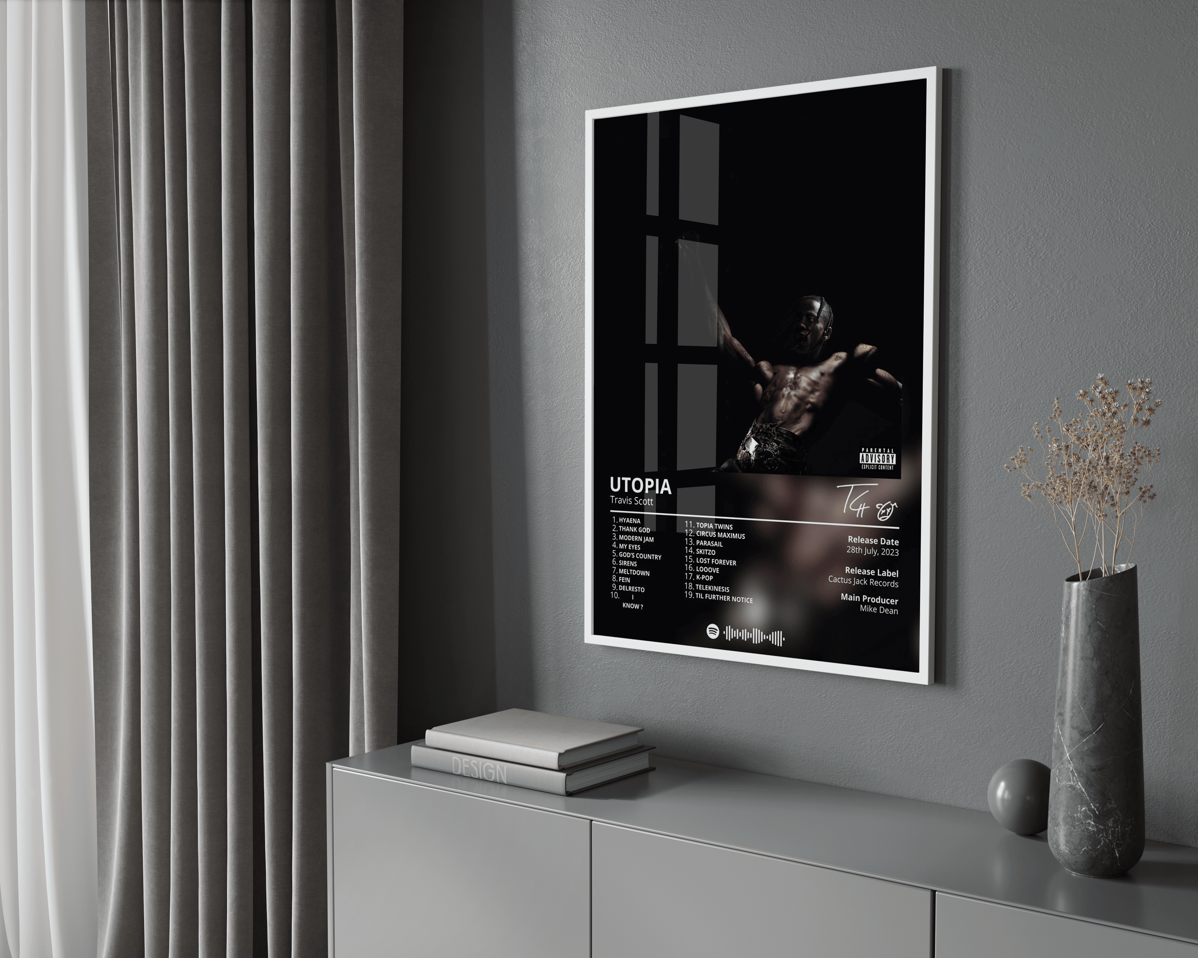 Travis Scott 'Utopia' Album Poster | Hype Posters