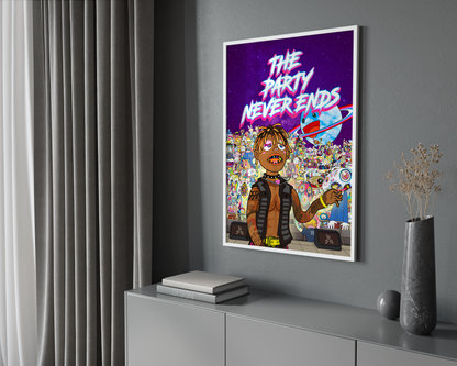Juice WRLD 'The Party Never Ends' Poster | Hype Posters