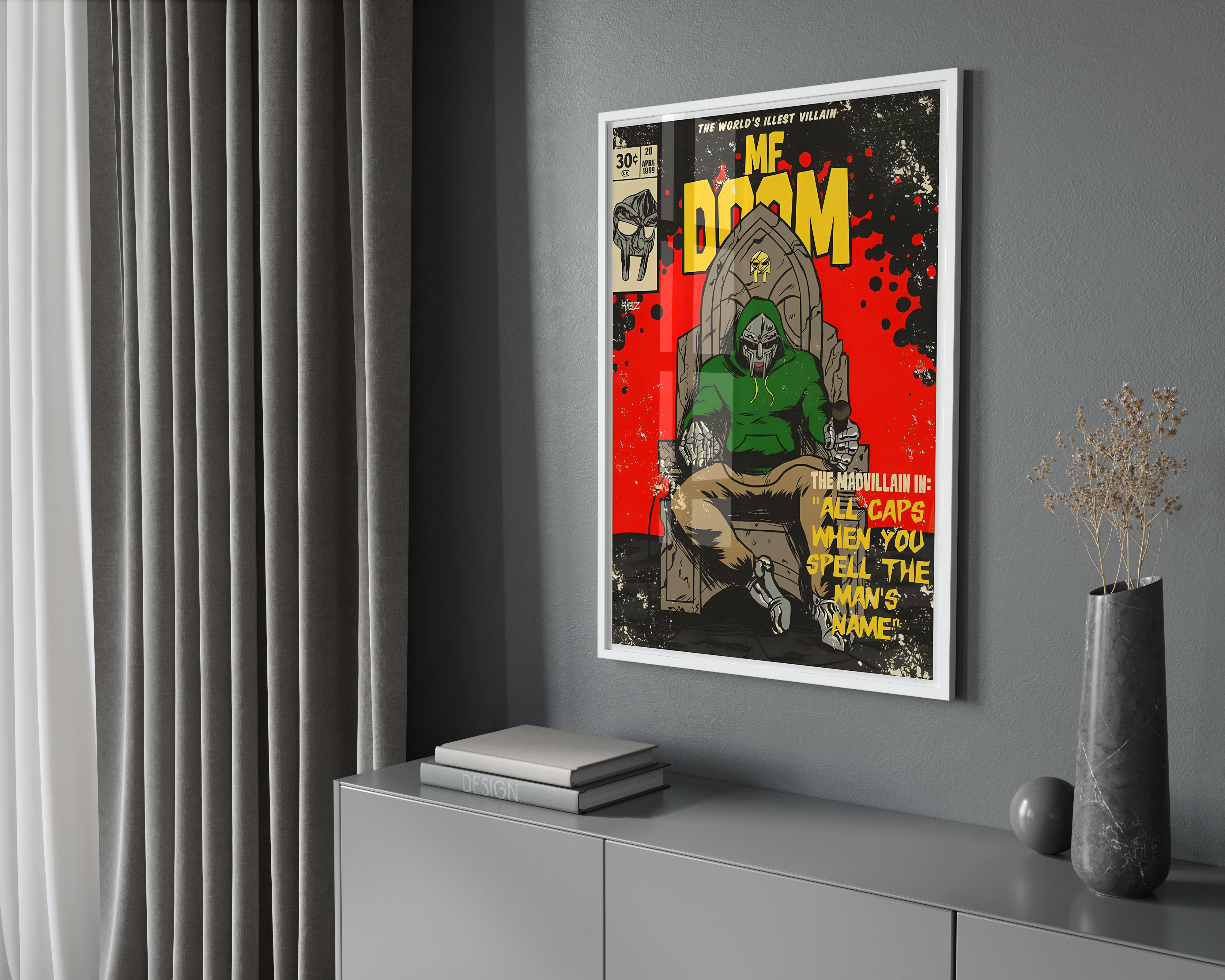 MF Doom 'Comic' Poster | Hype Posters