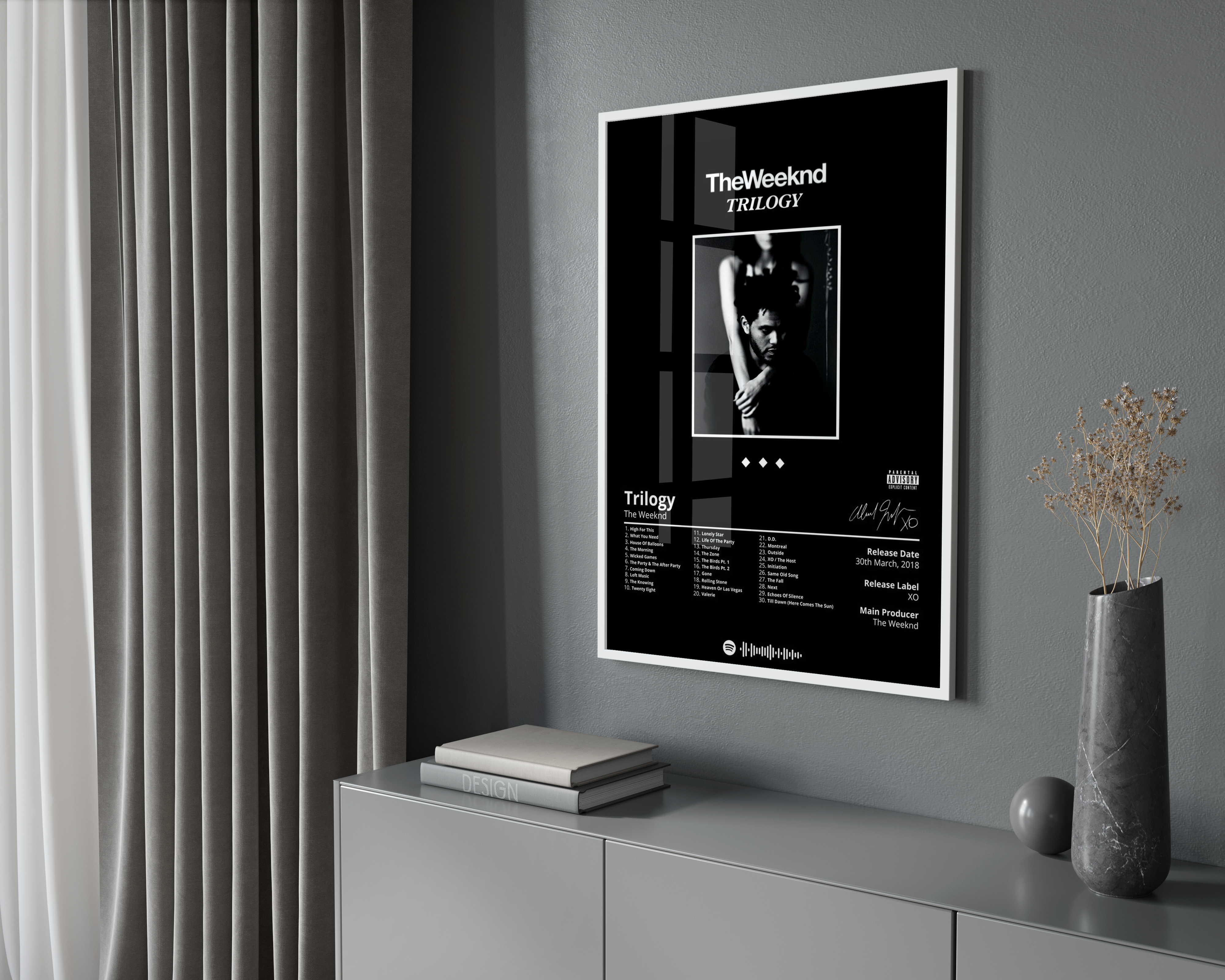 The Weeknd 'Trilogy' Album Poster | Hype Posters